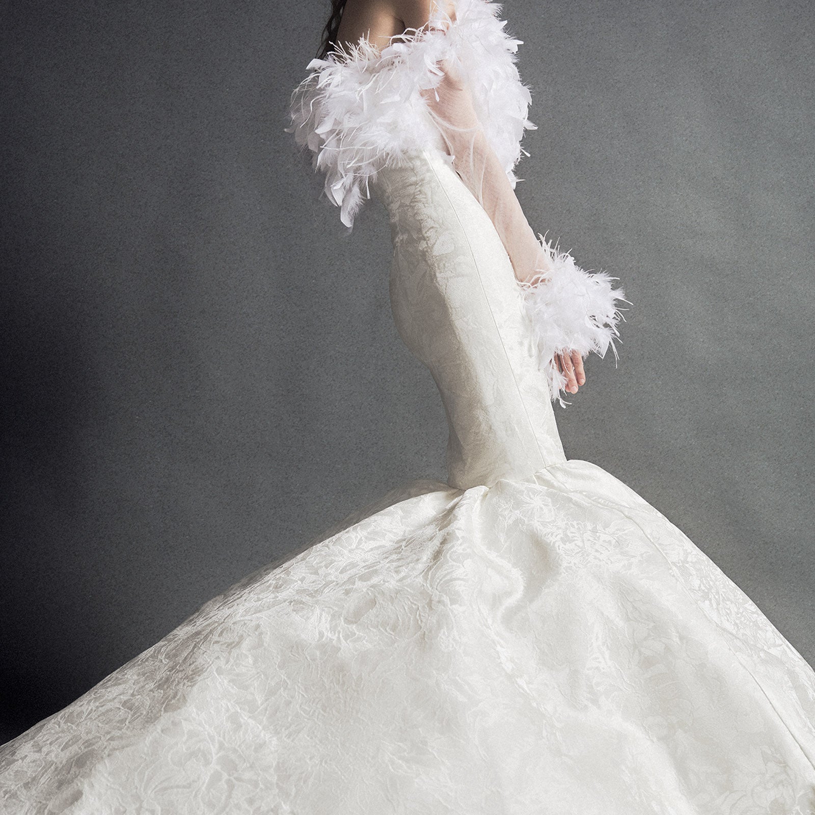 Victoire Feather Maxi Dress