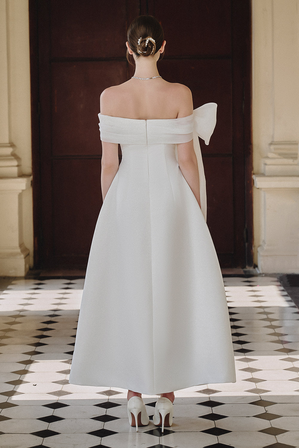 Jolie Ribbon Midi Dress