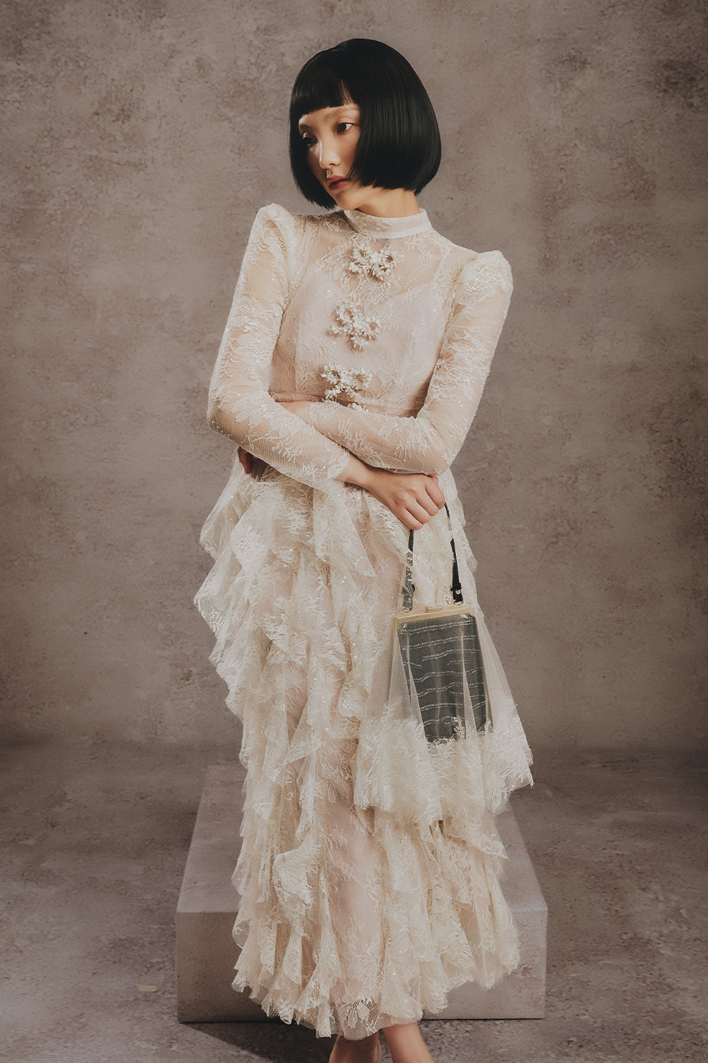 Chiara Ruffle Midi Dress