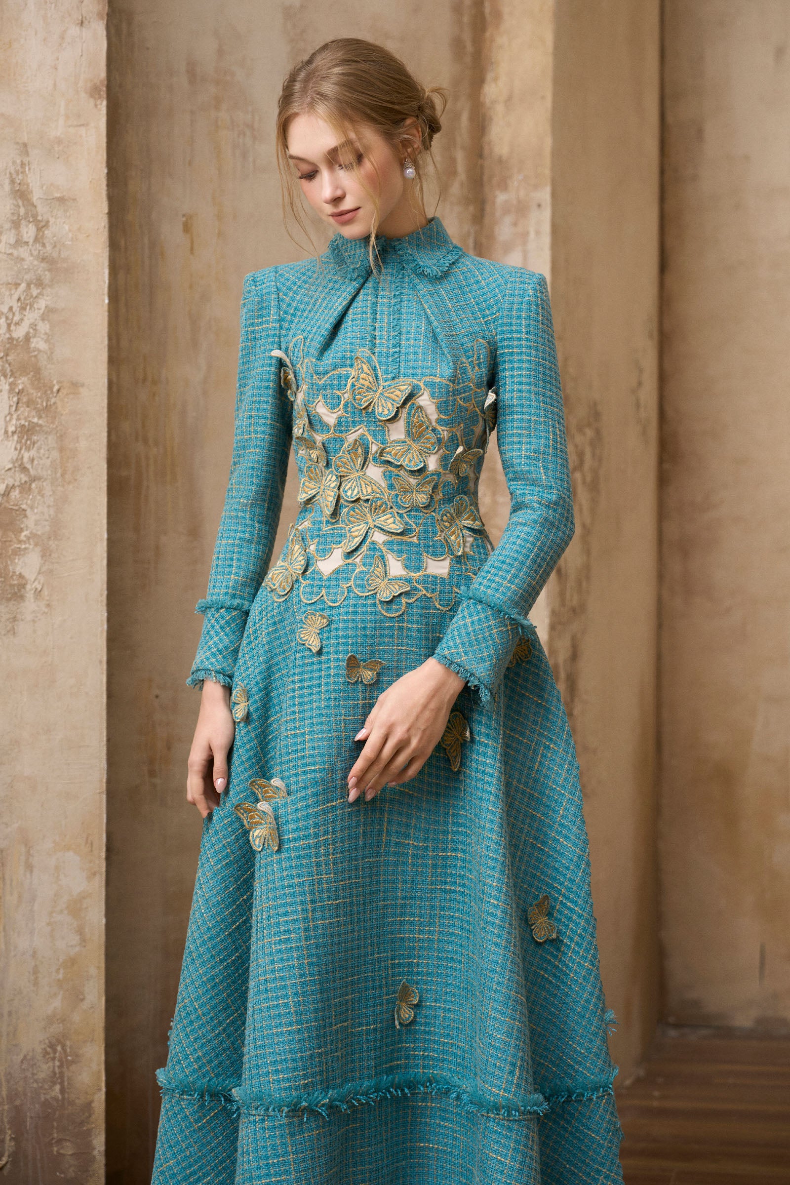 Sylvette Collared Maxi Dress