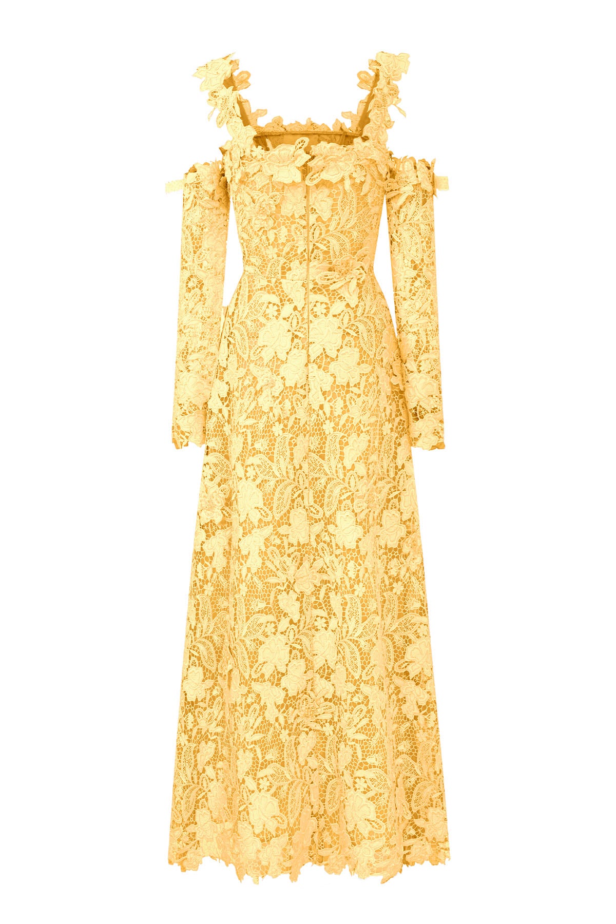Zina Cold Shoulder Sleeve Maxi Dress