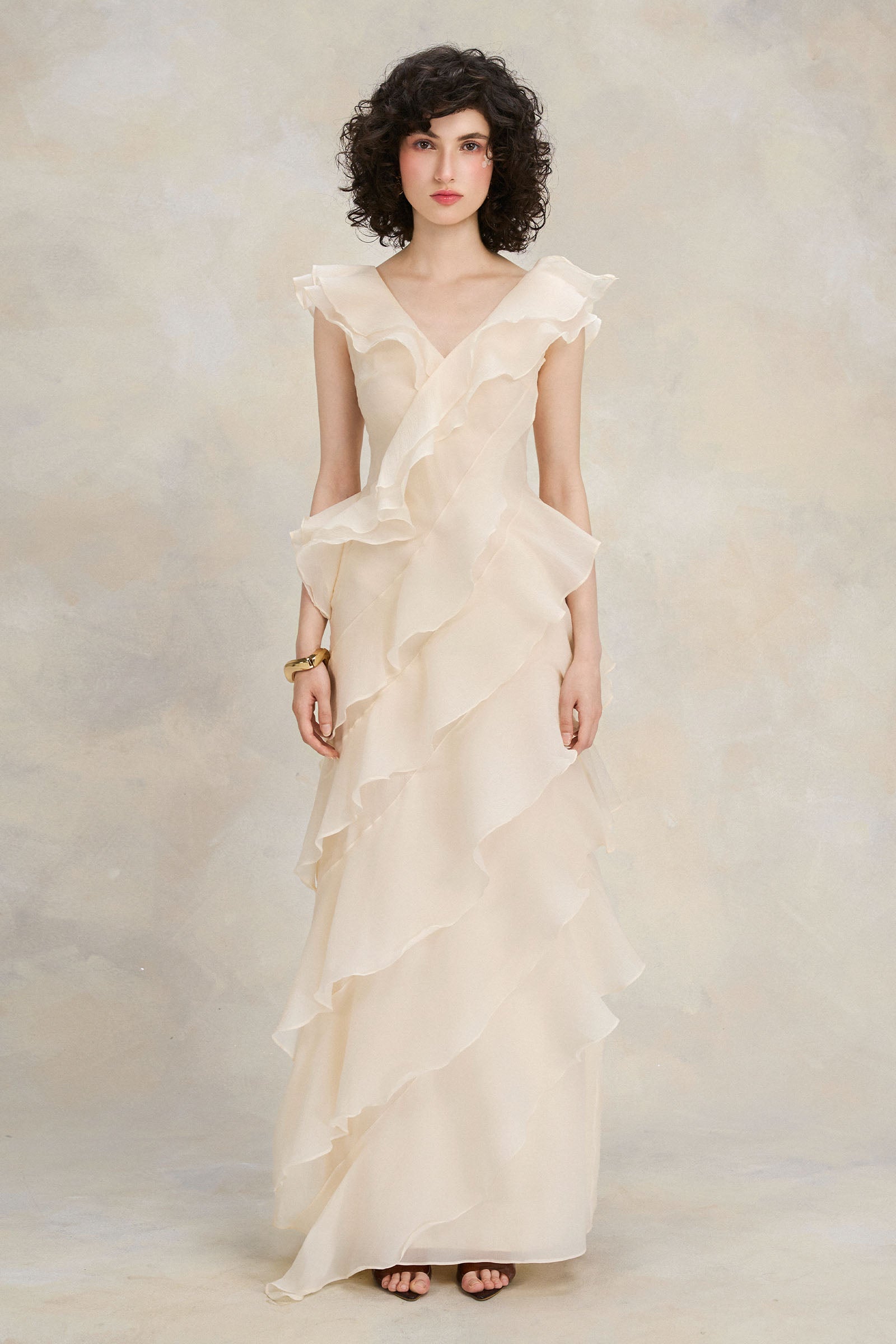 Fiora Ruffle Maxi Dress