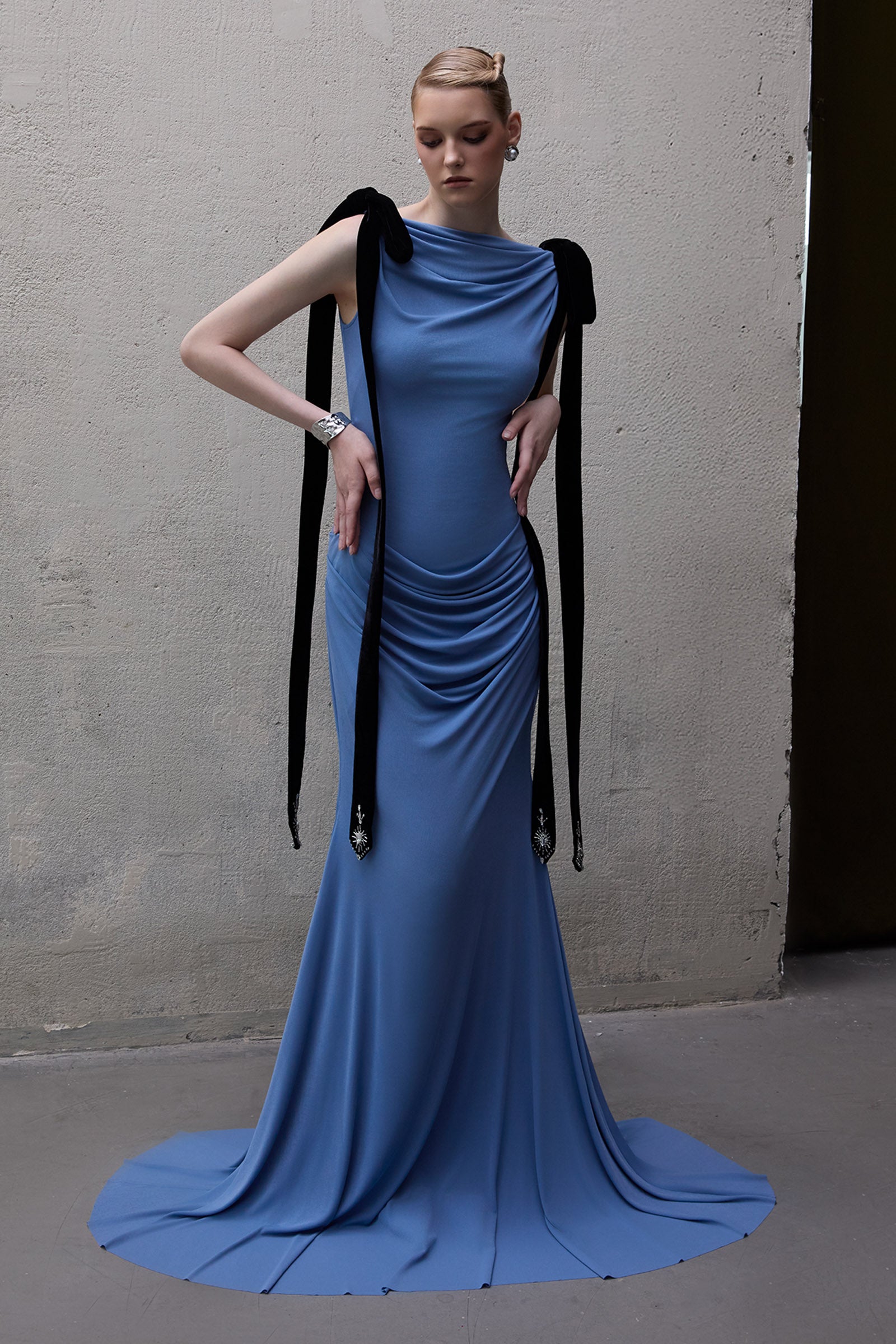 Islington Mermaid Ribbon Maxi Dress