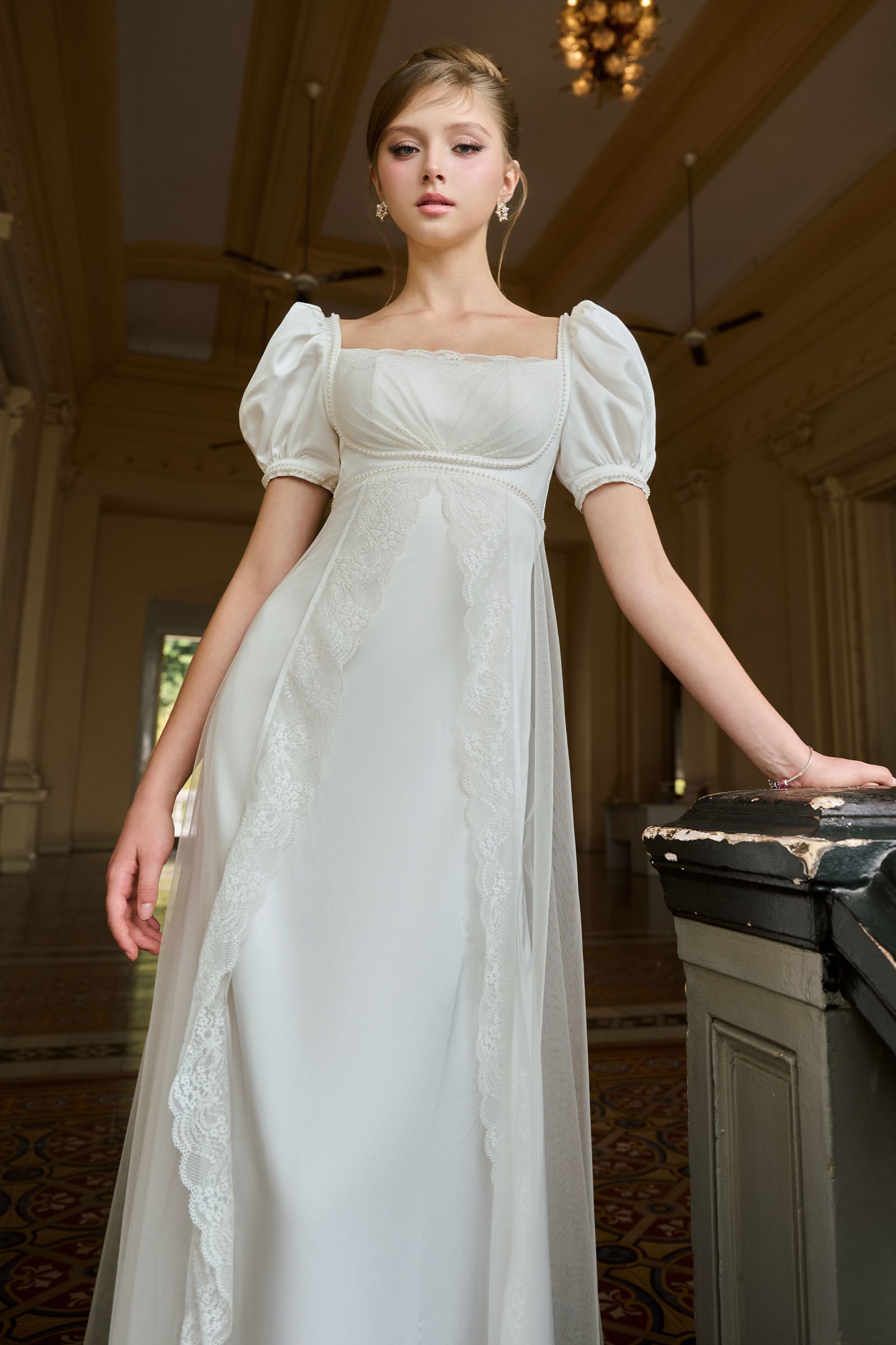 Daphne Puff Sleeve Maxi Dress