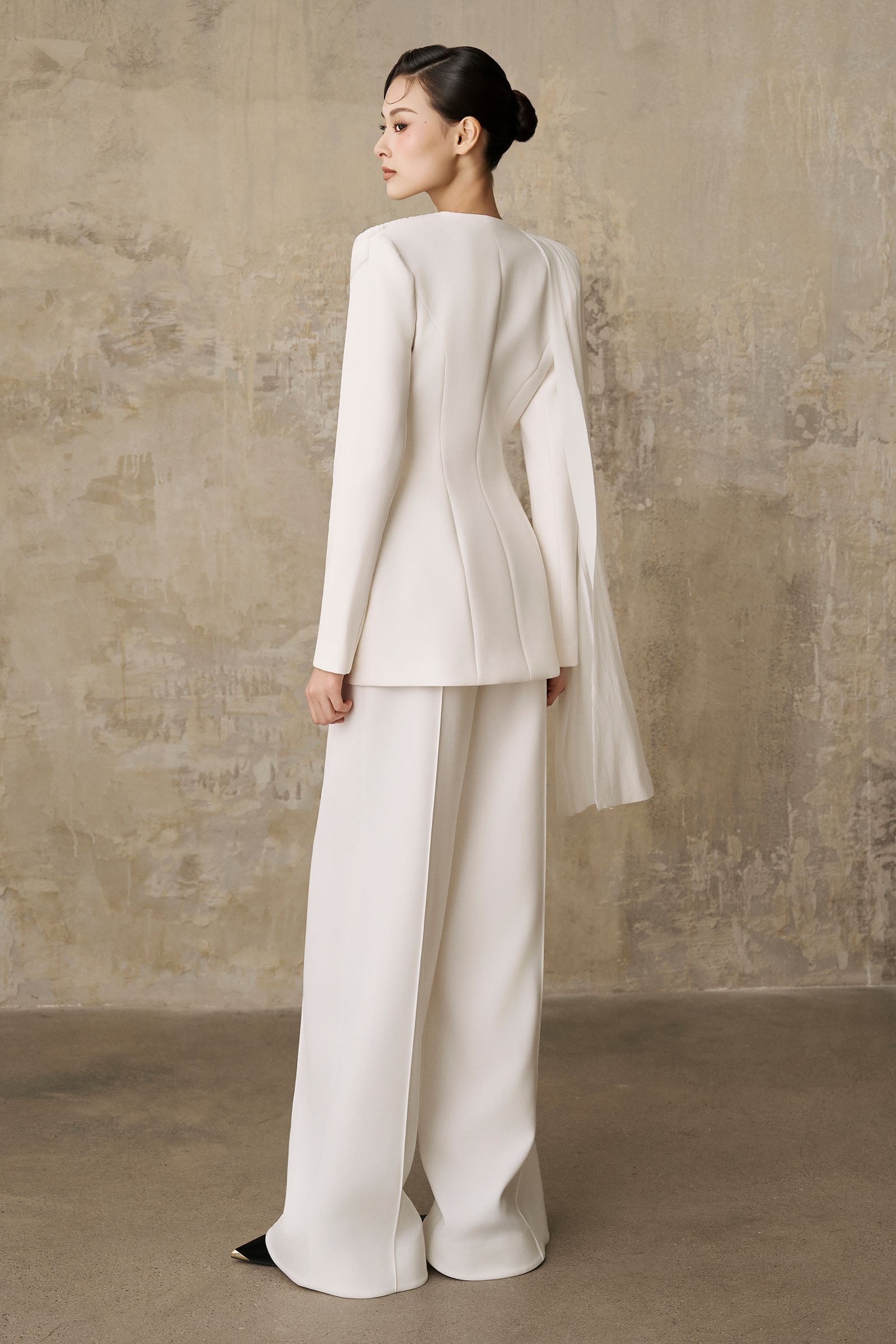 Riesa Pleated Blazer