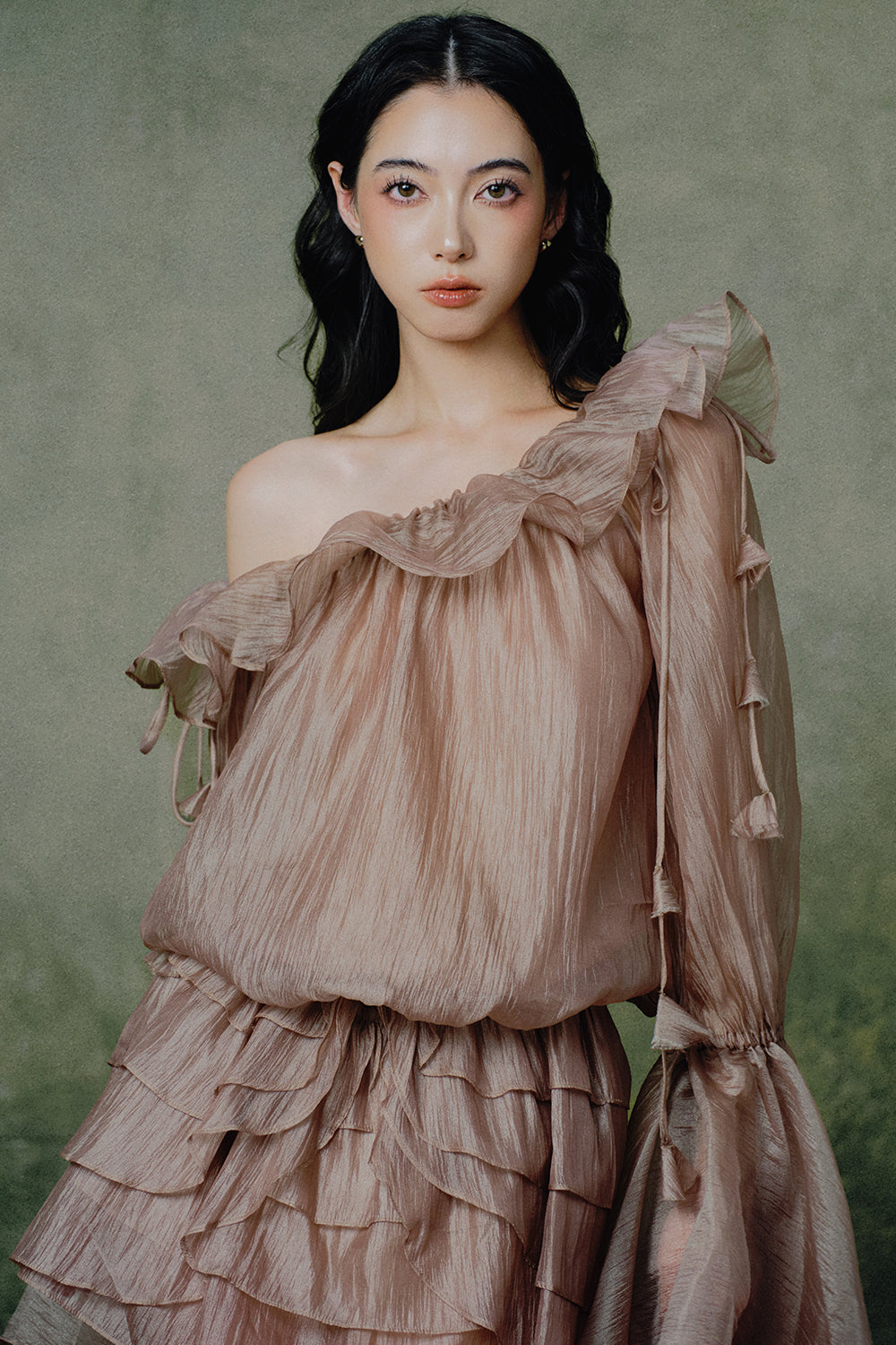 Euphonic Bell Sleeve Mini Dress