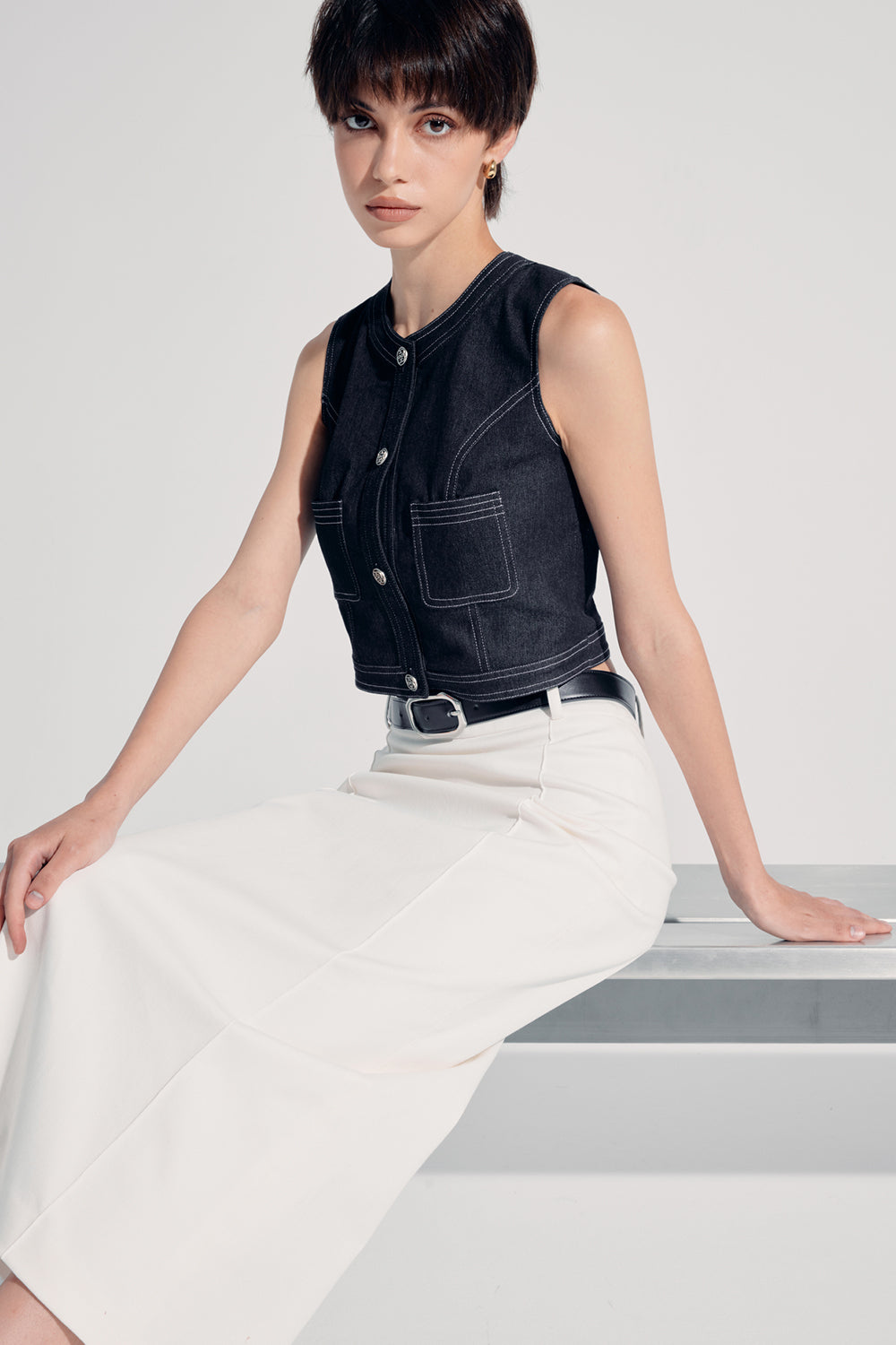 Macey Round Neck Top