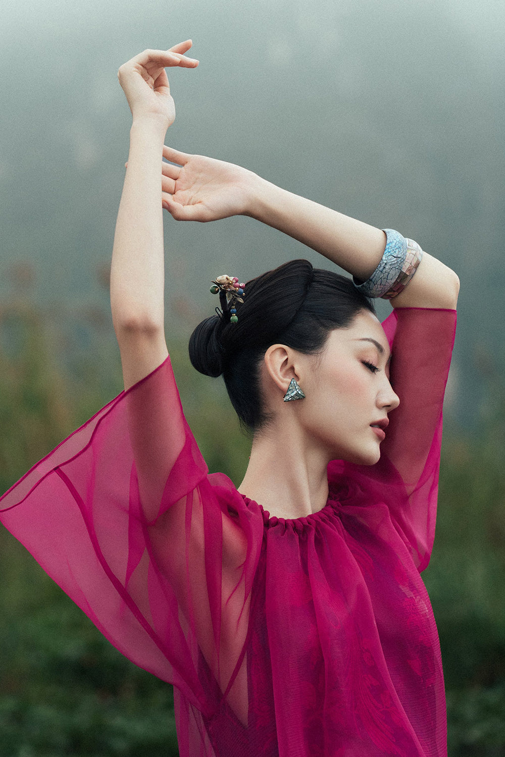 Thuy Hoa Boat Neck Midi Dress