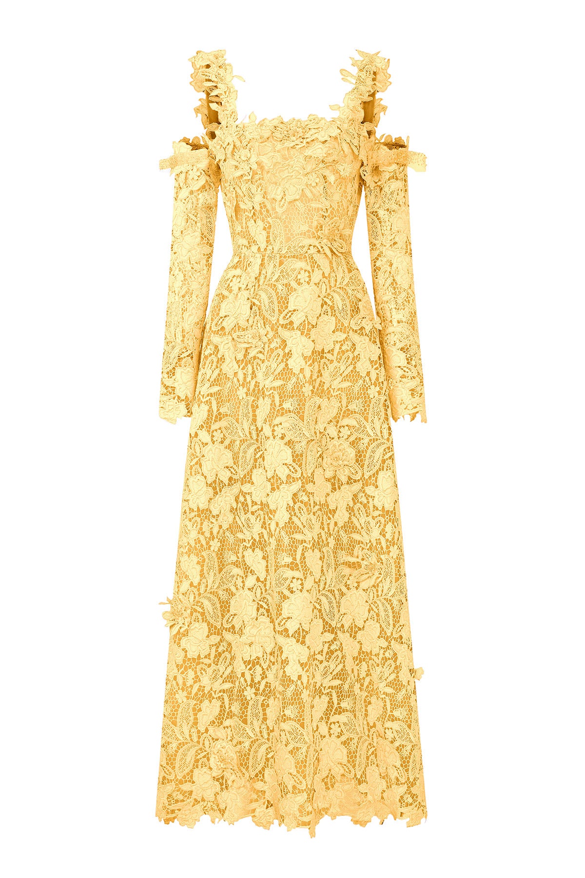 Zina Cold Shoulder Sleeve Maxi Dress