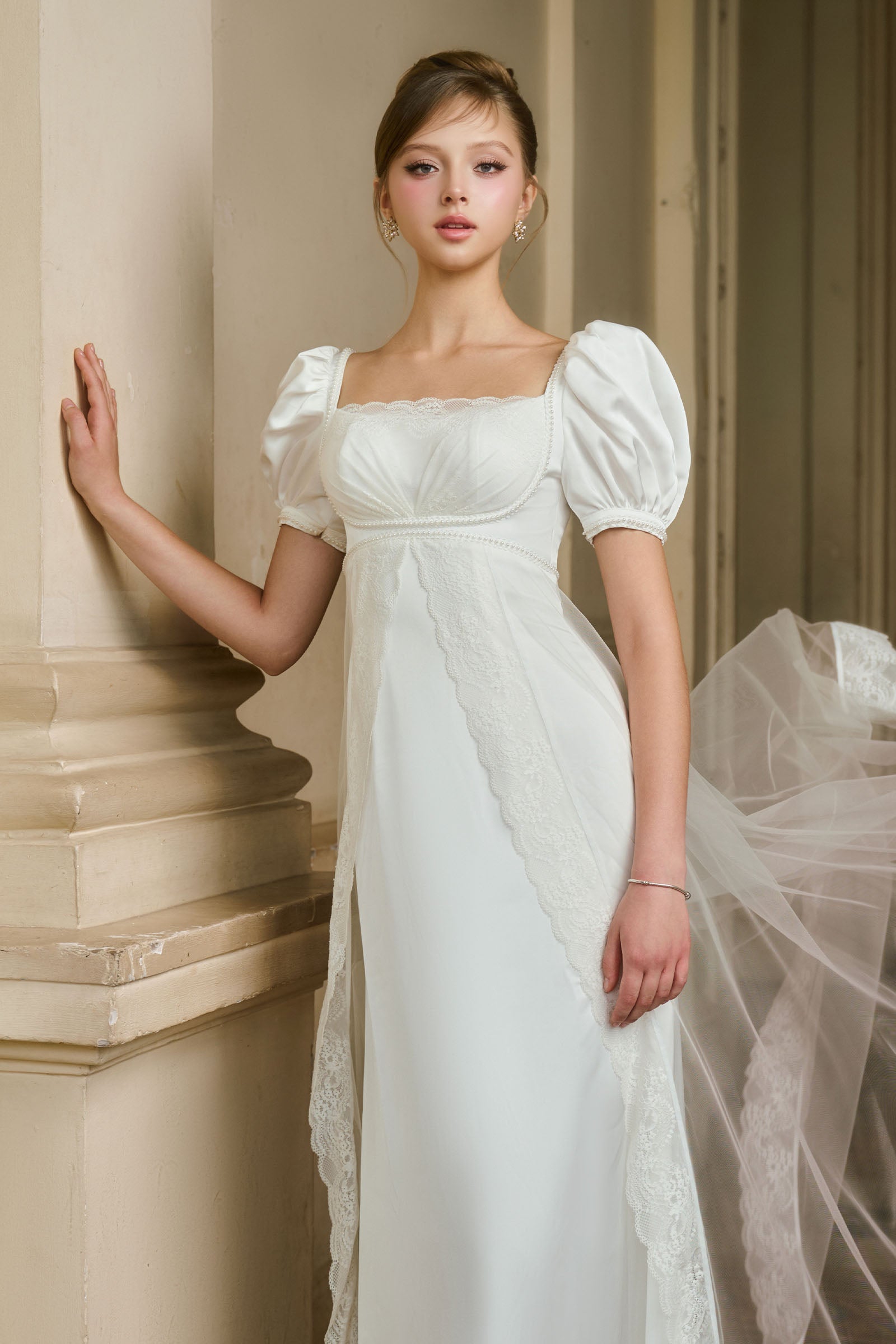 Daphne Puff Sleeve Maxi Dress
