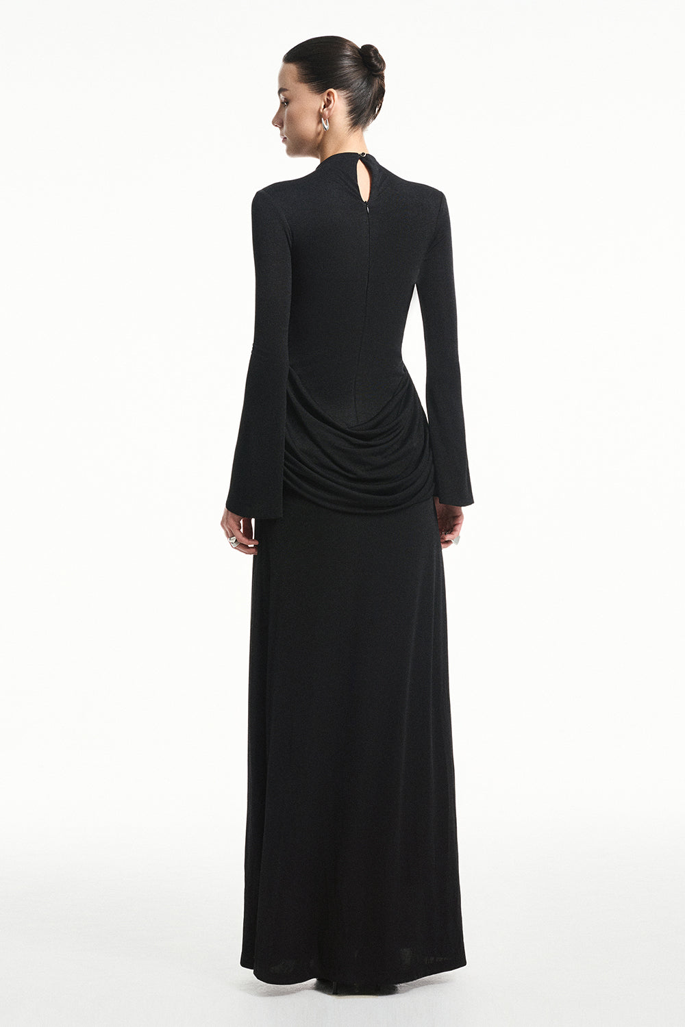 Aster High Neck Fringe Maxi Dress