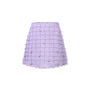 Primelle A-line Fringed Tweed Mini Skirt