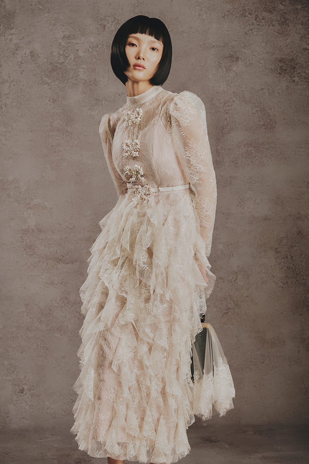 Chiara Ruffle Midi Dress