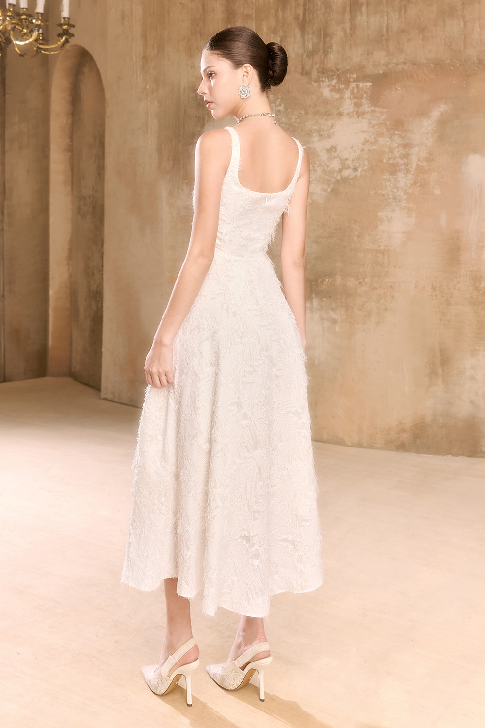 Montsand Applique Midi Dress