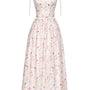 Hyacinth A-line Square Neck Tencel Ankle Length Dress