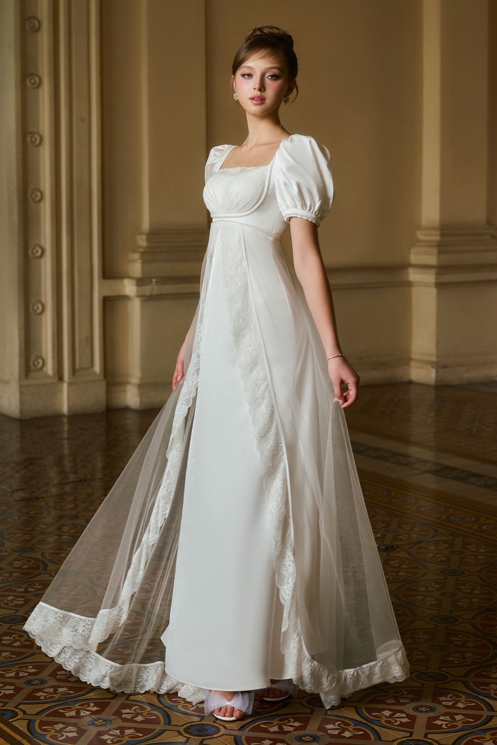 Daphne Puff Sleeve Maxi Dress