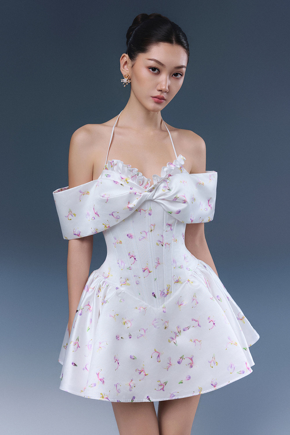 Hebe Halter Mini Dress