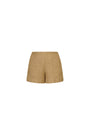 Camel Tweed Shorts