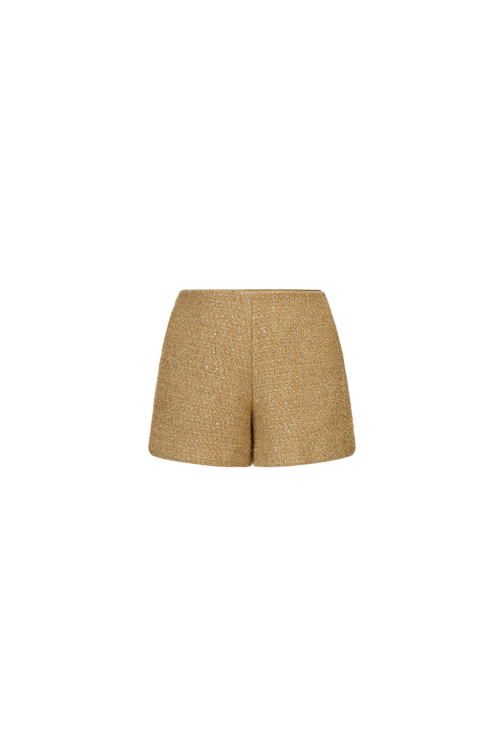 Camel Tweed Shorts