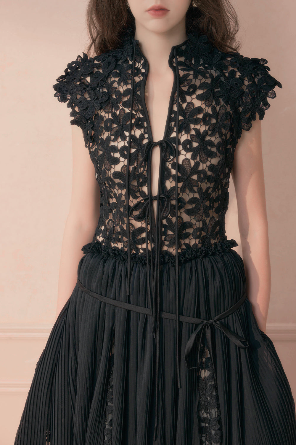 Seline Applique Midi Dress