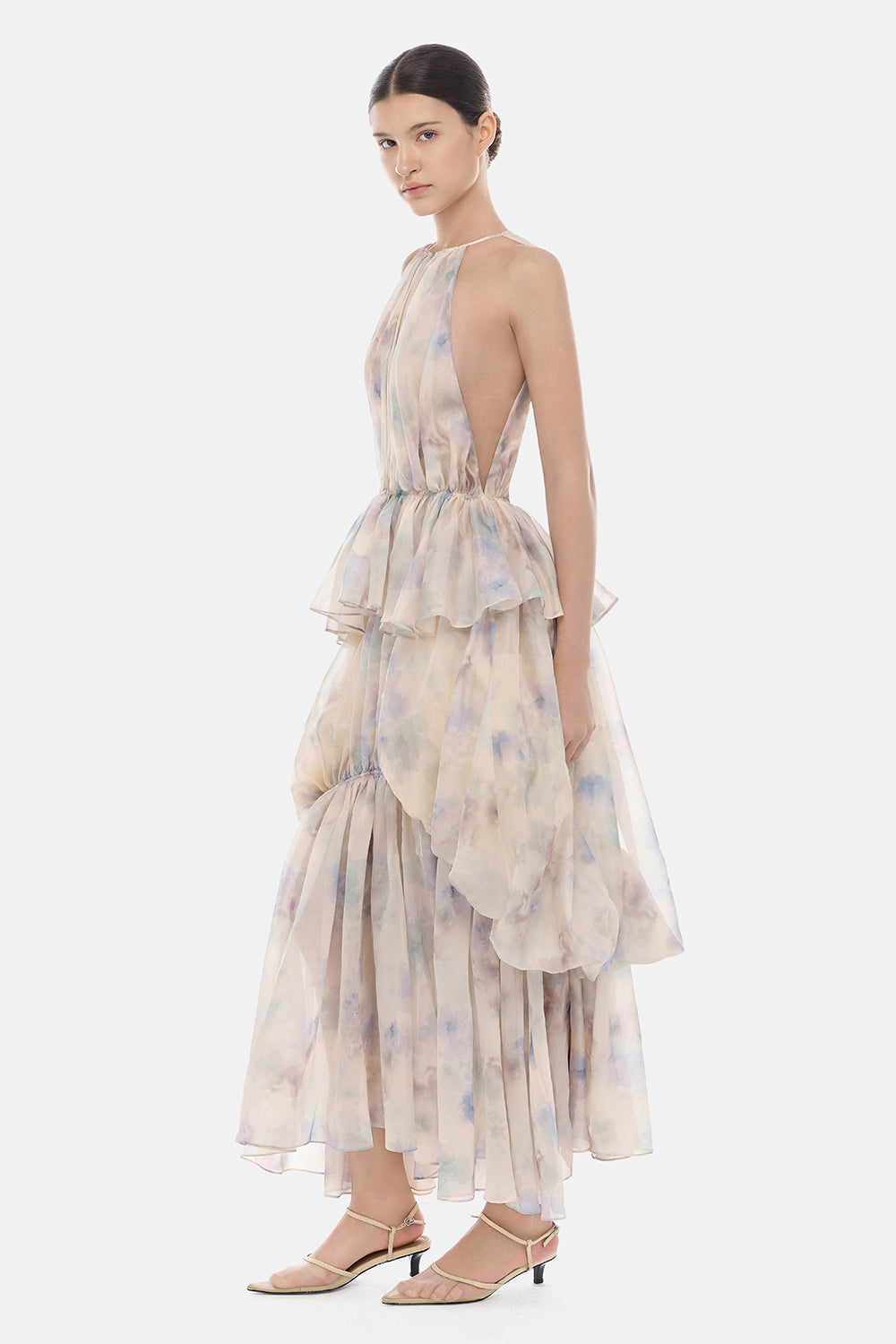 Mira Ruched Midi Dress