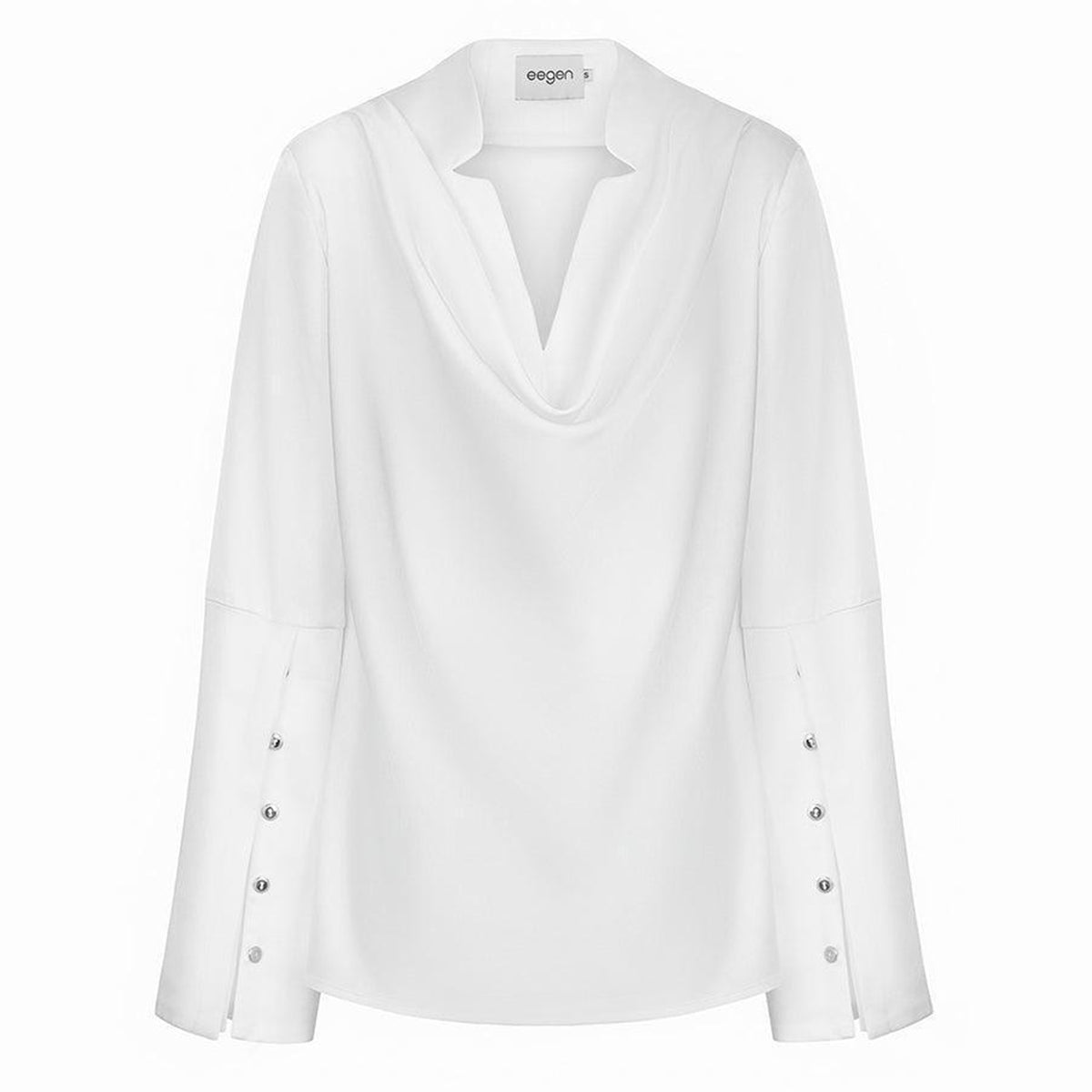 Mila Straight Poet Sleeved Silk Top