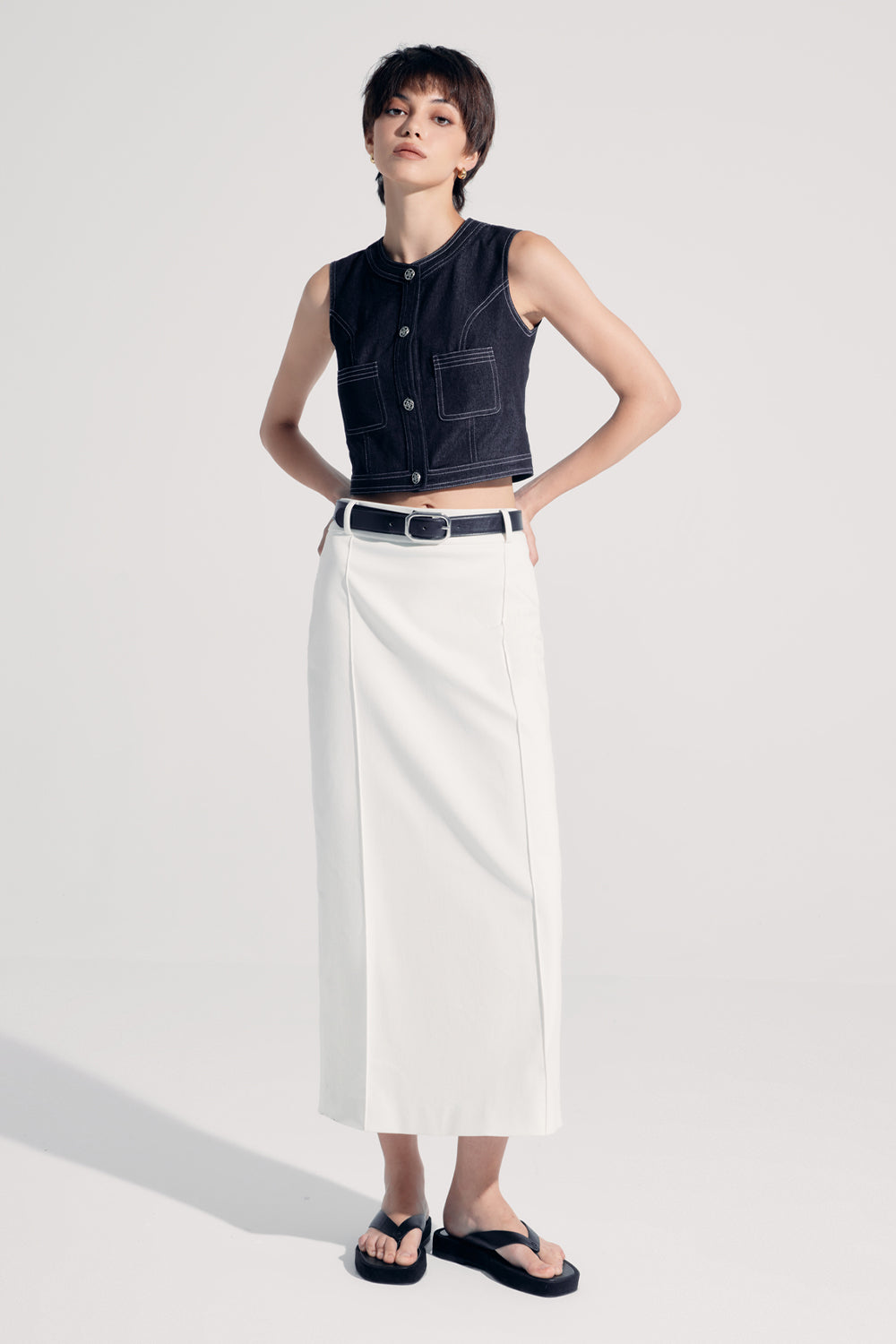 Macey Round Neck Top