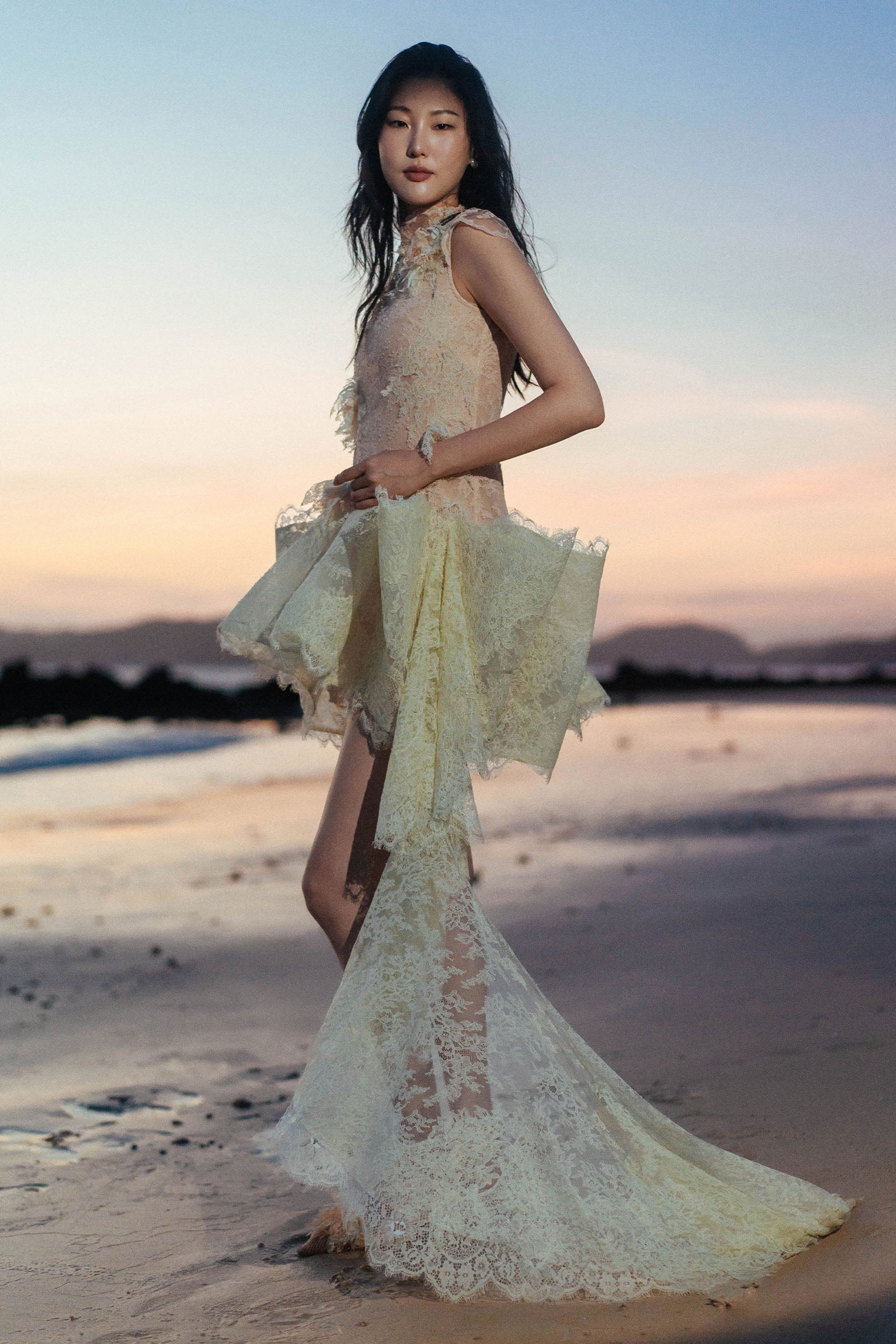 Starfish Asymmetric Mini Dress