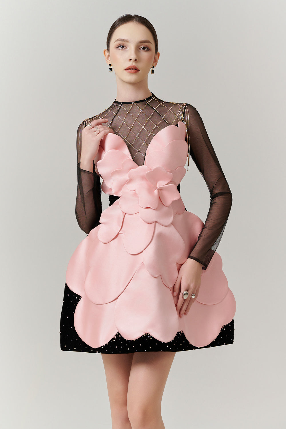 Freya Illusion Chain Mini Dress