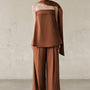Odelia Trapezoid Synthetic Silk Top