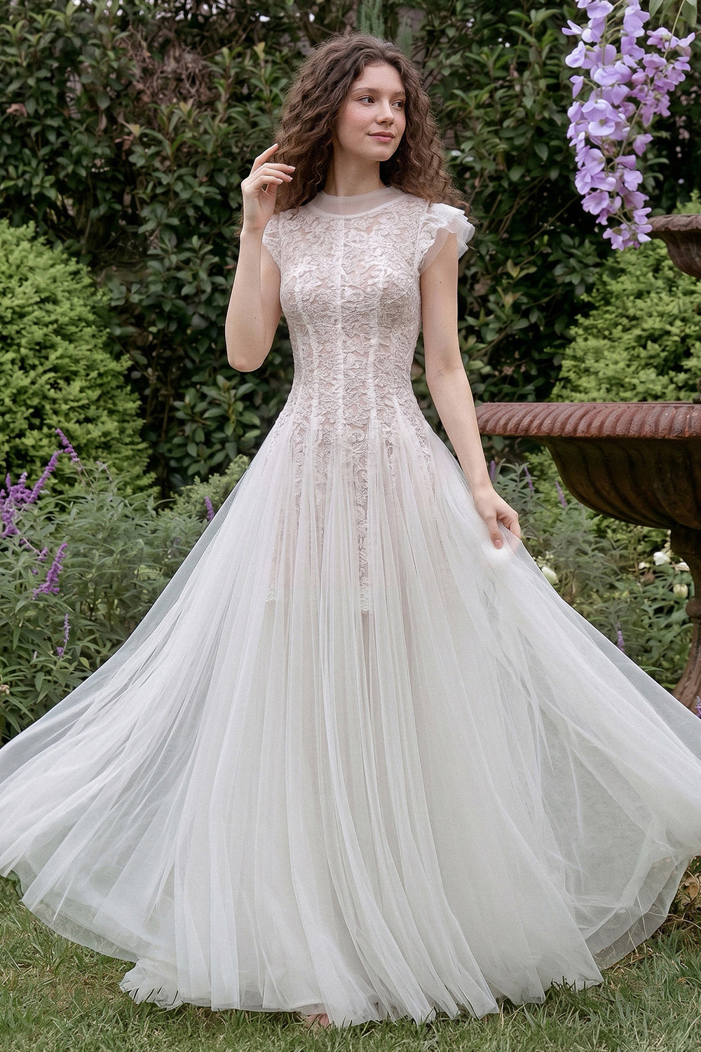 Ethereal Lace Maxi Dress