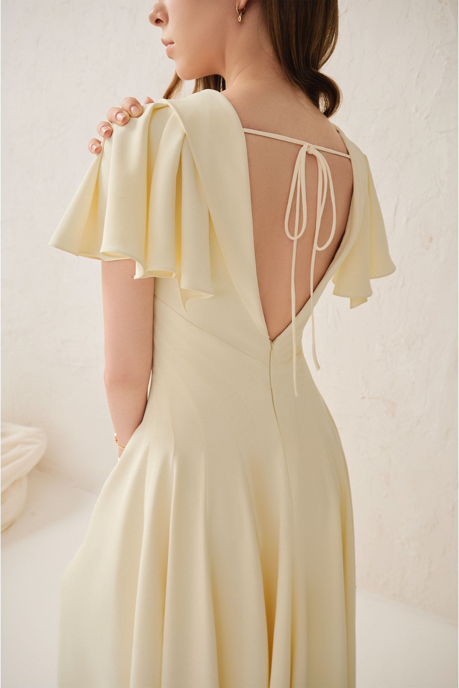 Diana Butterfly Sleeve Maxi Dress