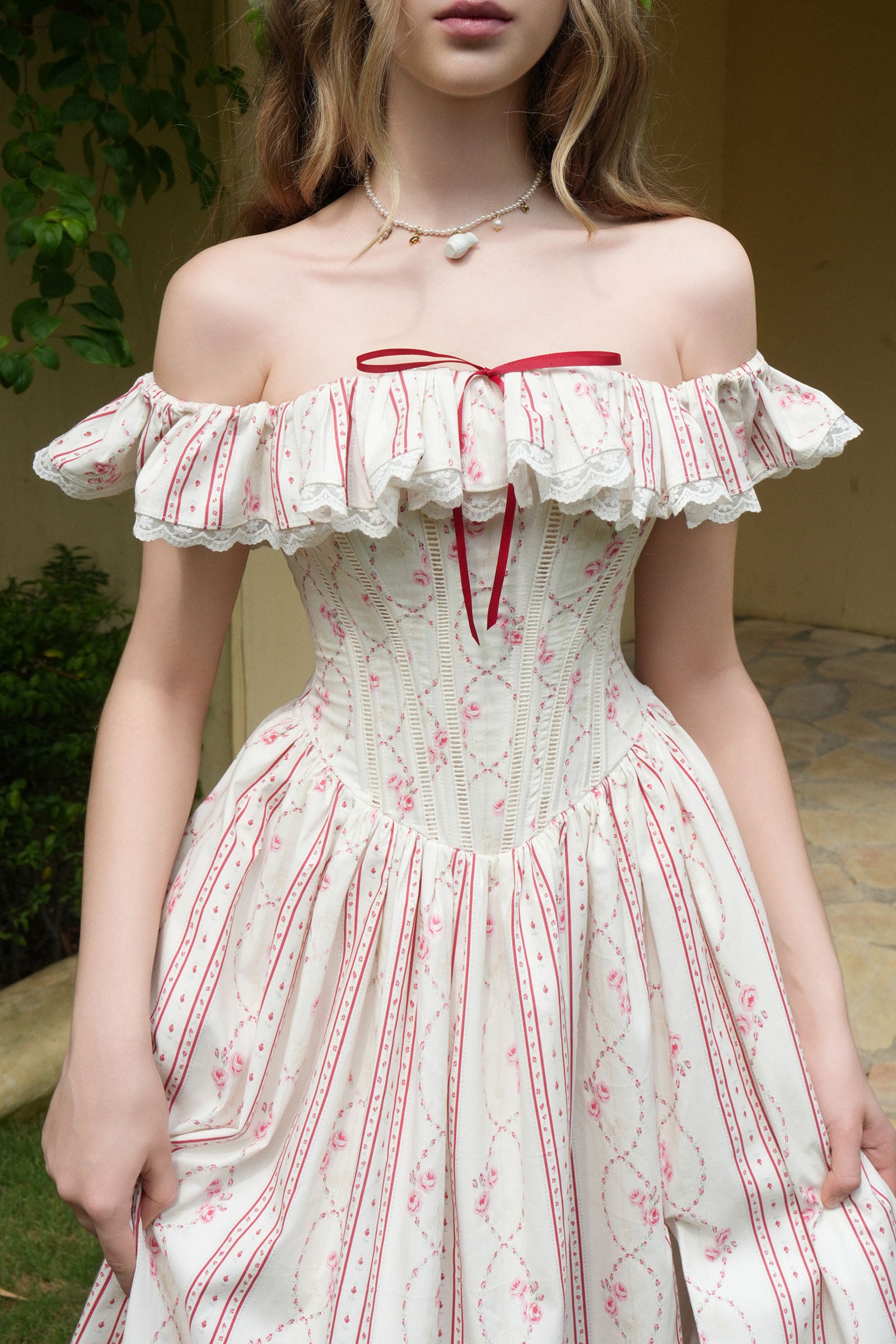 Florienne Off-Shoulder Midi Dress