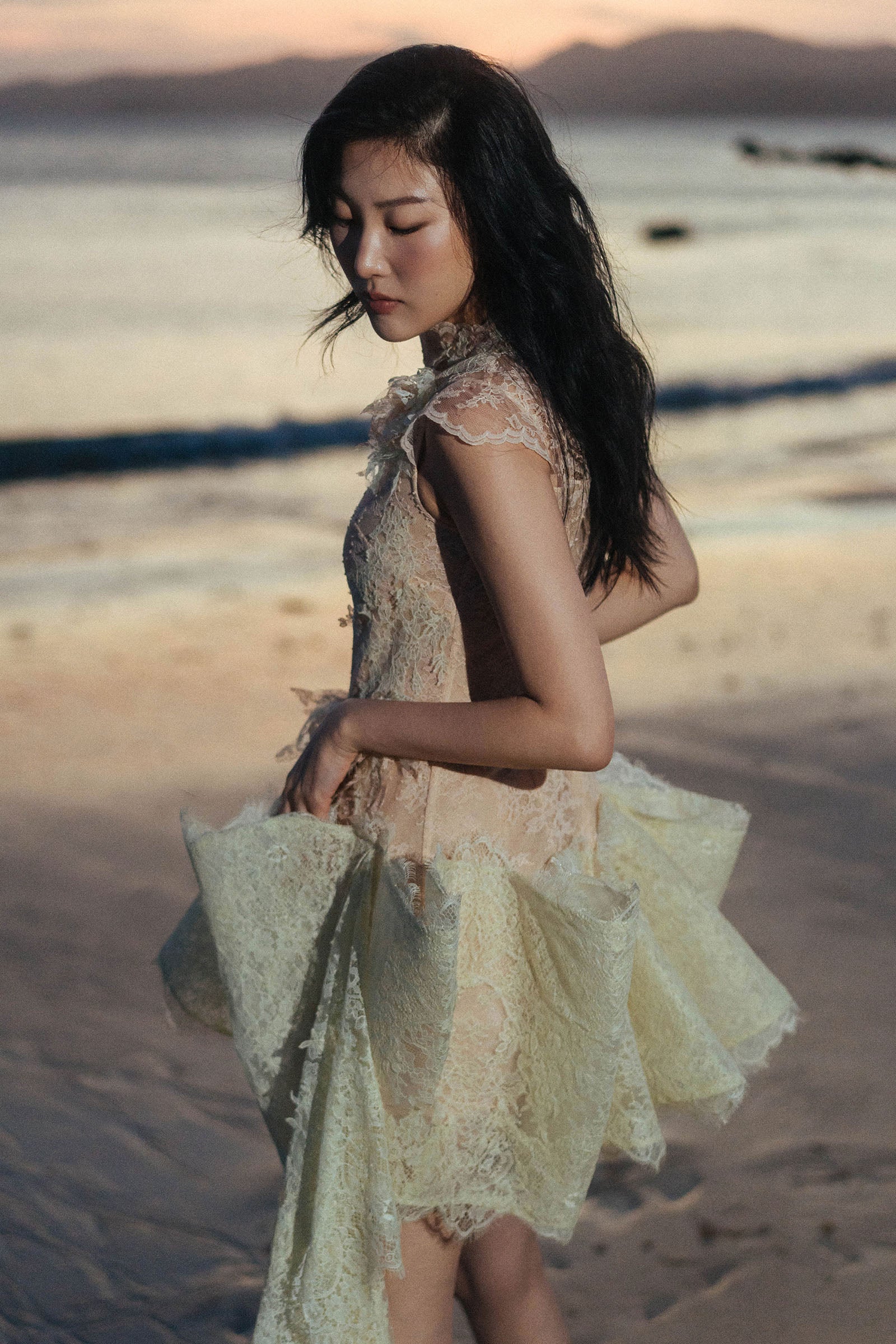 Starfish Asymmetric Mini Dress