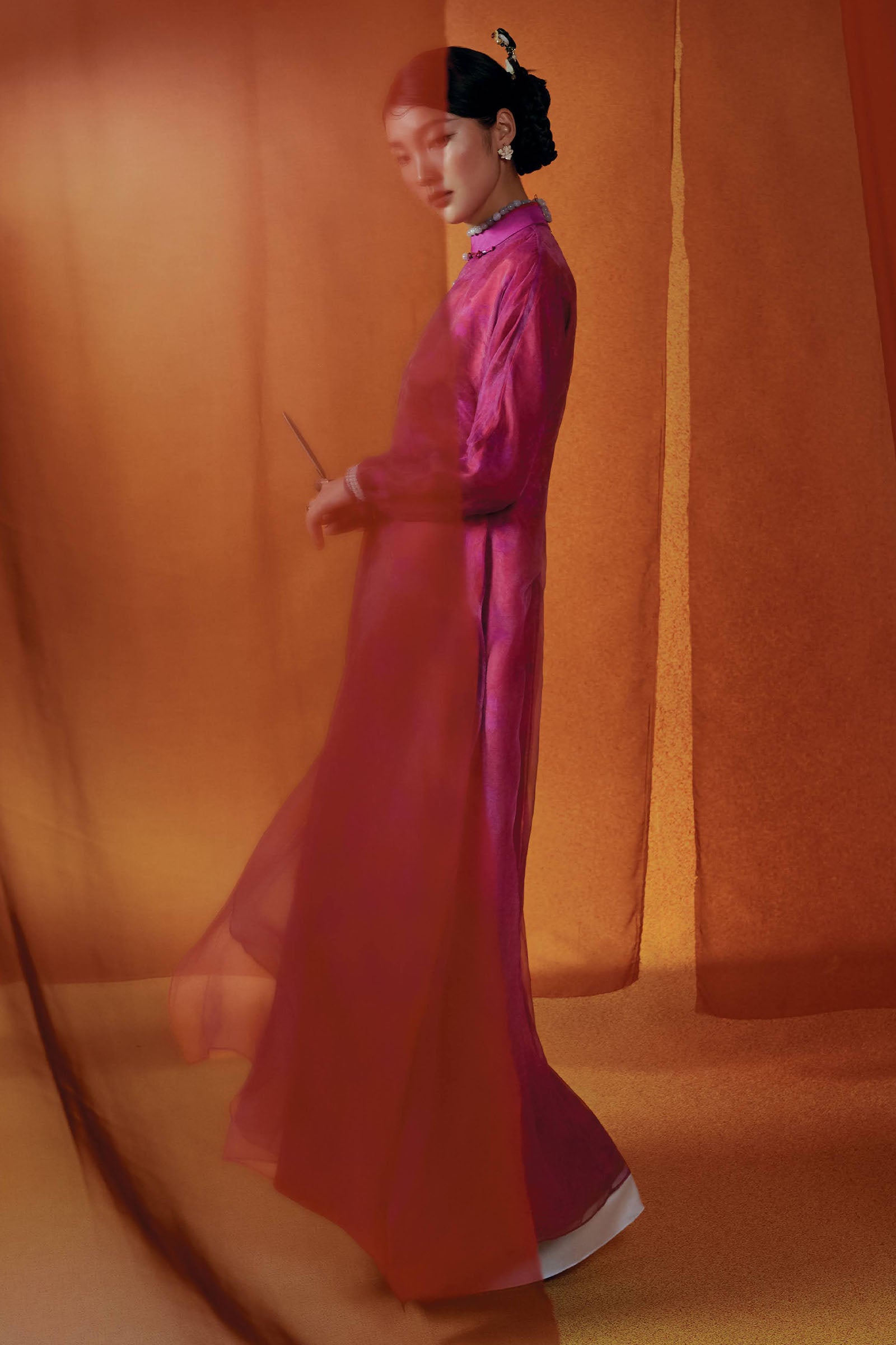 Thu Khue Straight Ao Dai Set