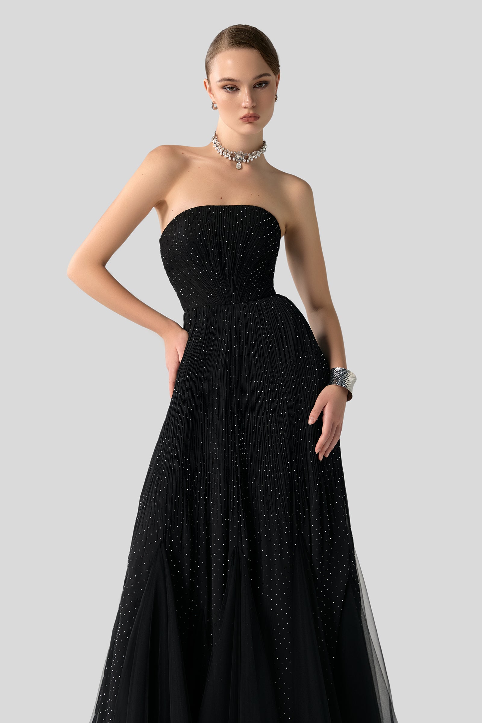 Allure Pleated Maxi Dress