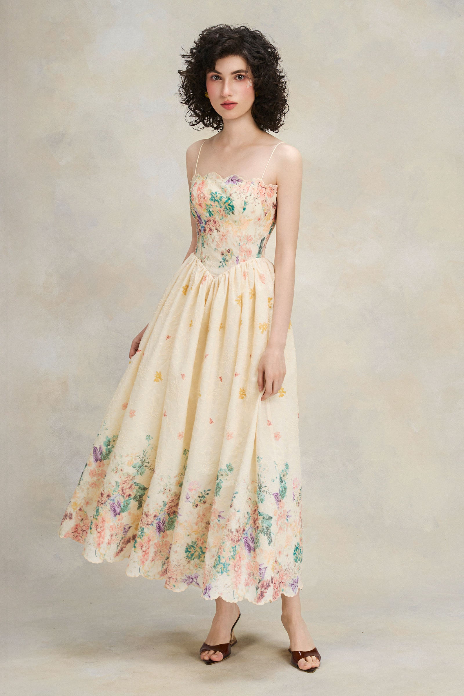 Freya A-line Midi Dress