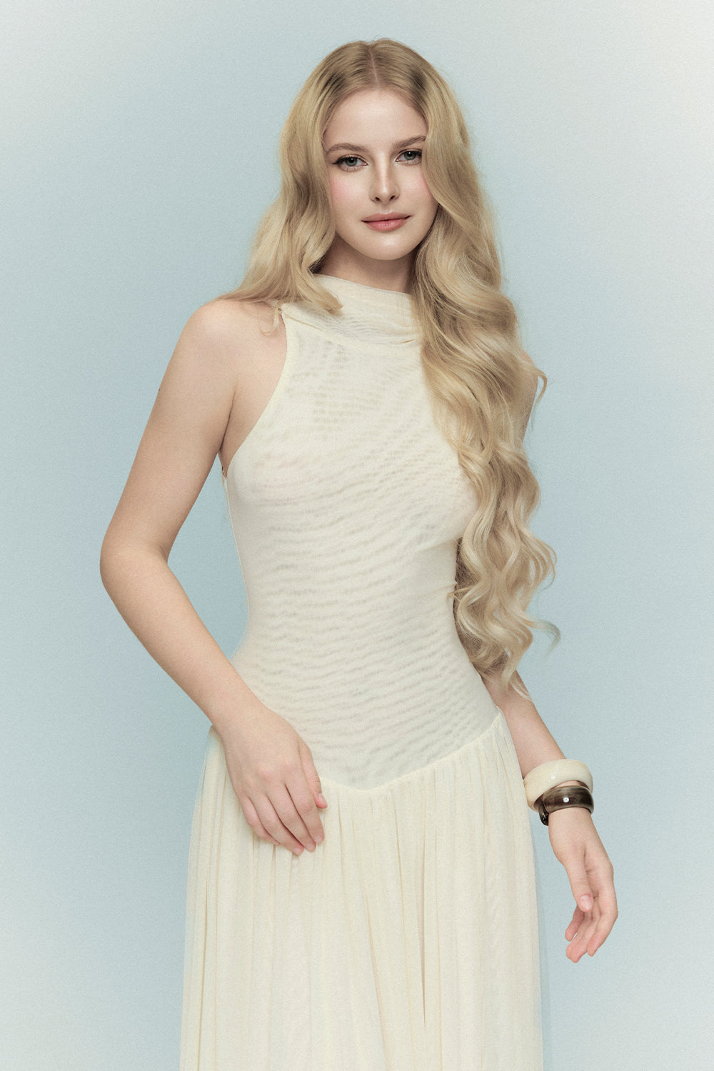 Gloria High Neck Maxi Dress