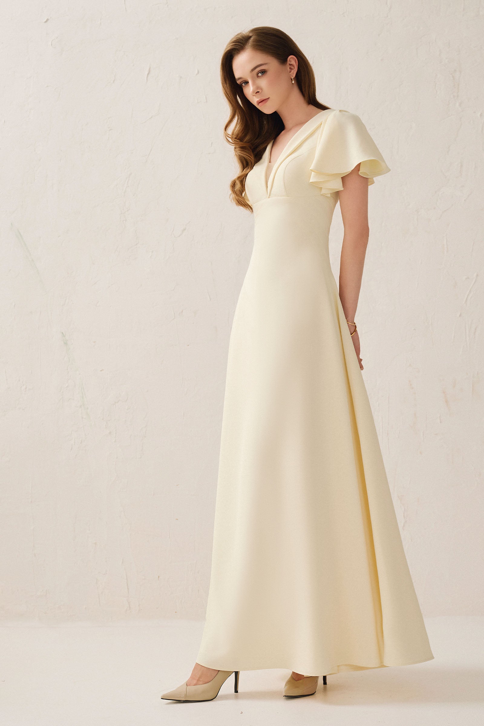 Diana Butterfly Sleeve Maxi Dress