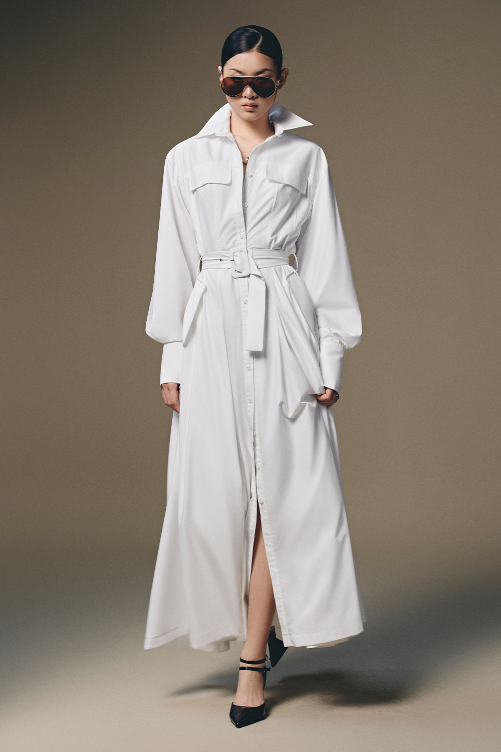 Thera Bishop Sleeve Maxi Dress
