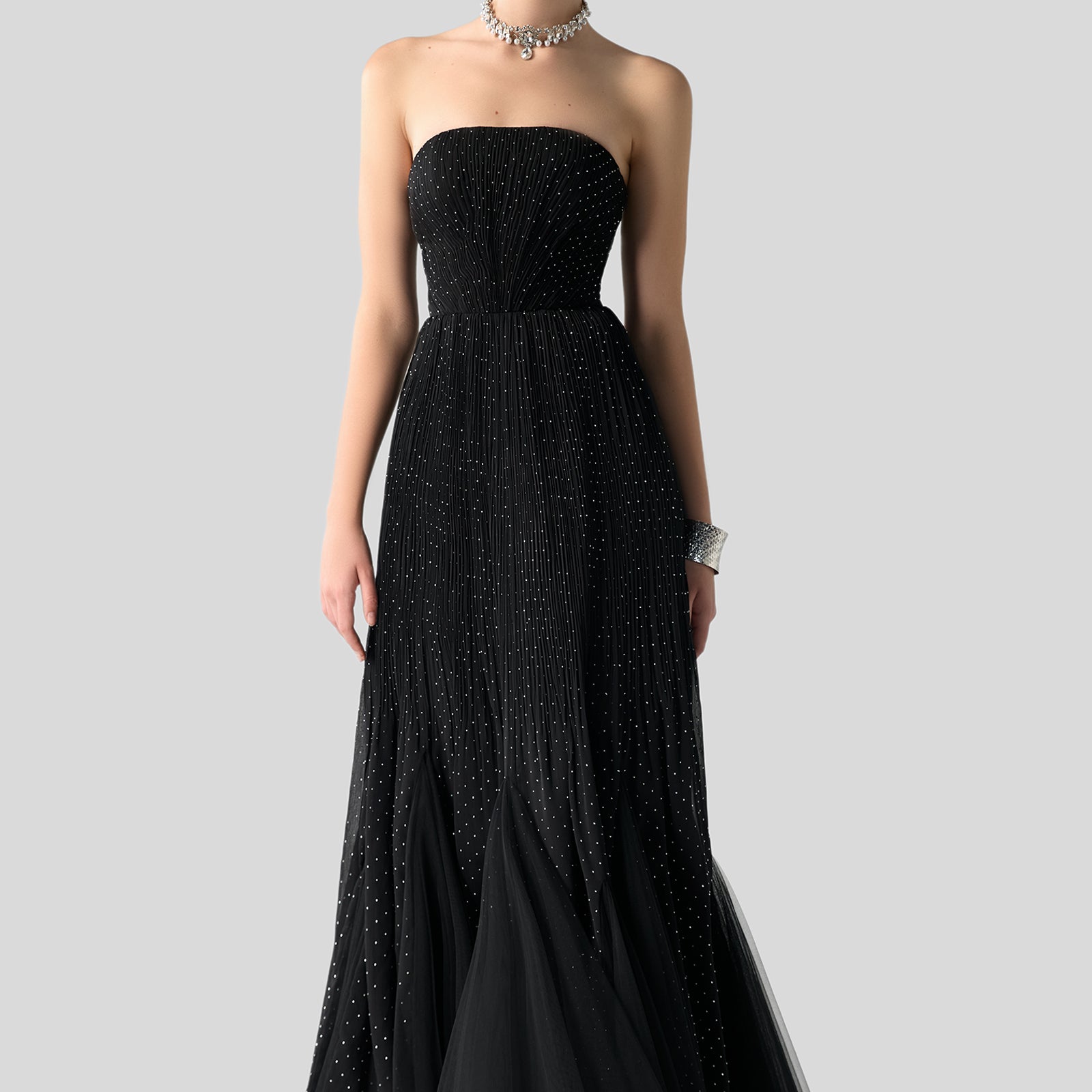 Allure Pleated Maxi Dress