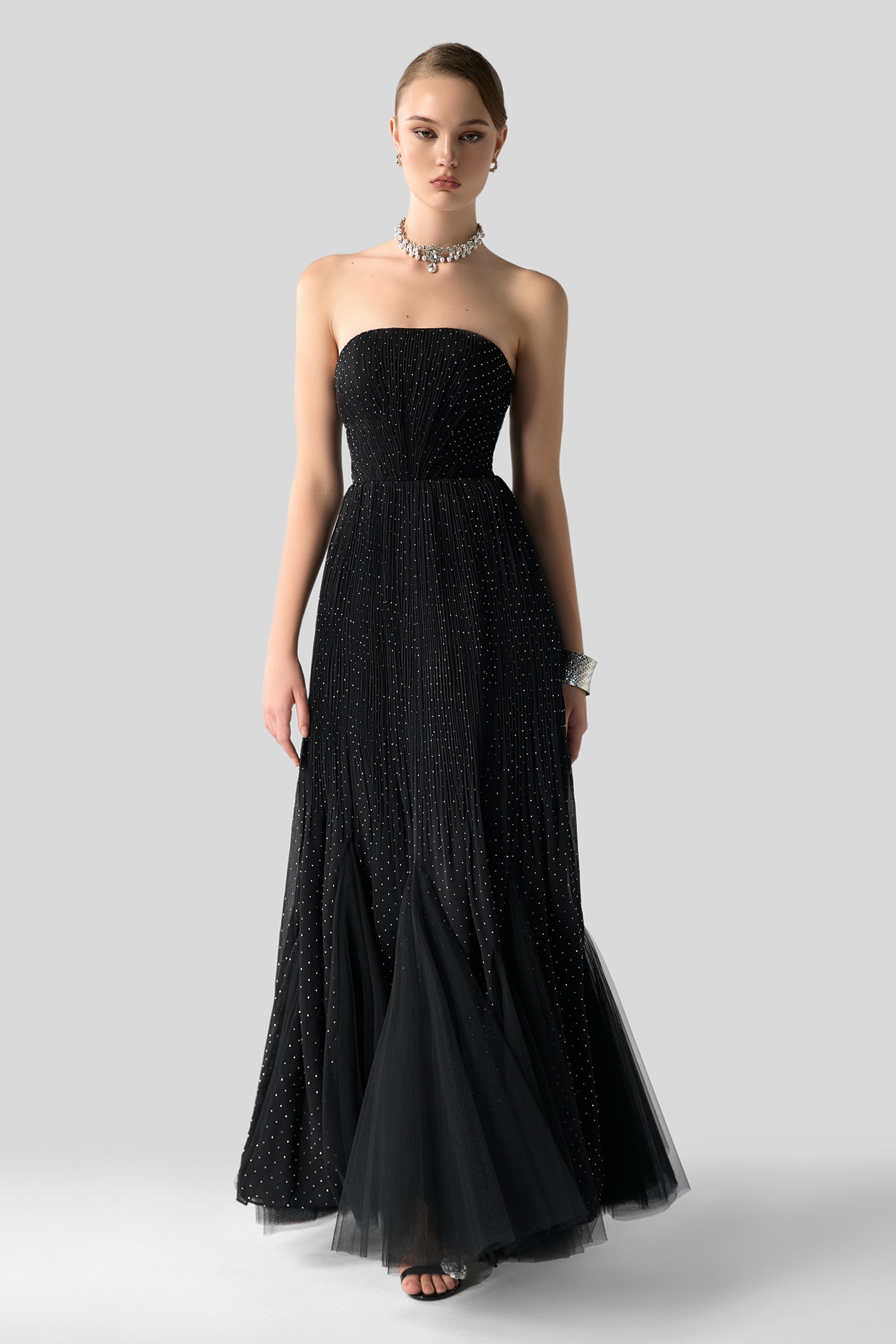 Allure Pleated Maxi Dress