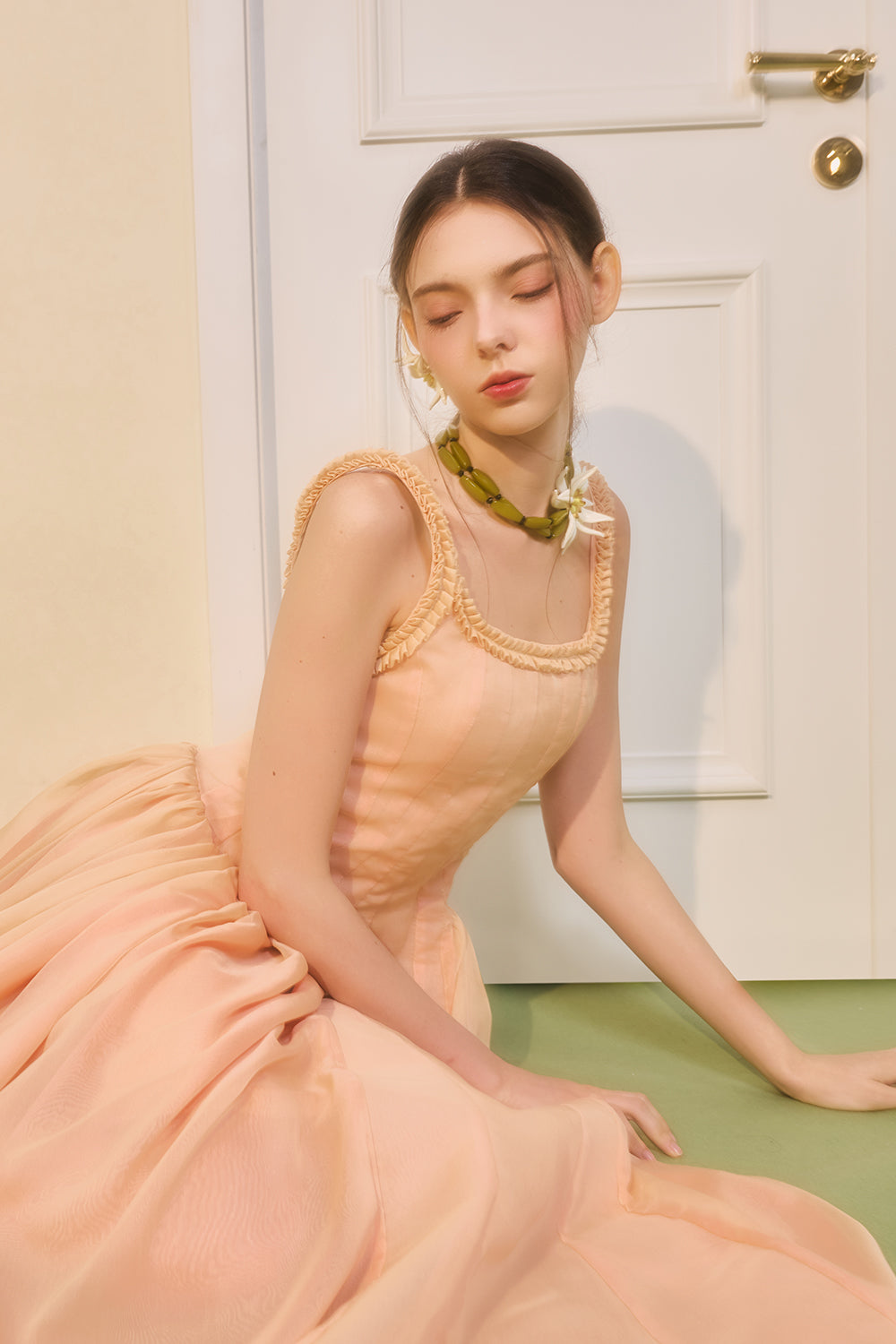 Roselle Square Neck Midi Dress