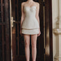 Priti Straight Taffeta Skirt