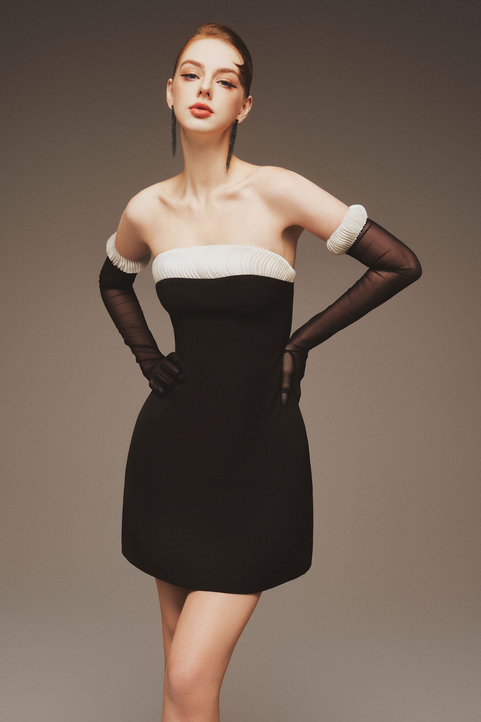 Cyrene Ruffle Mini Dress