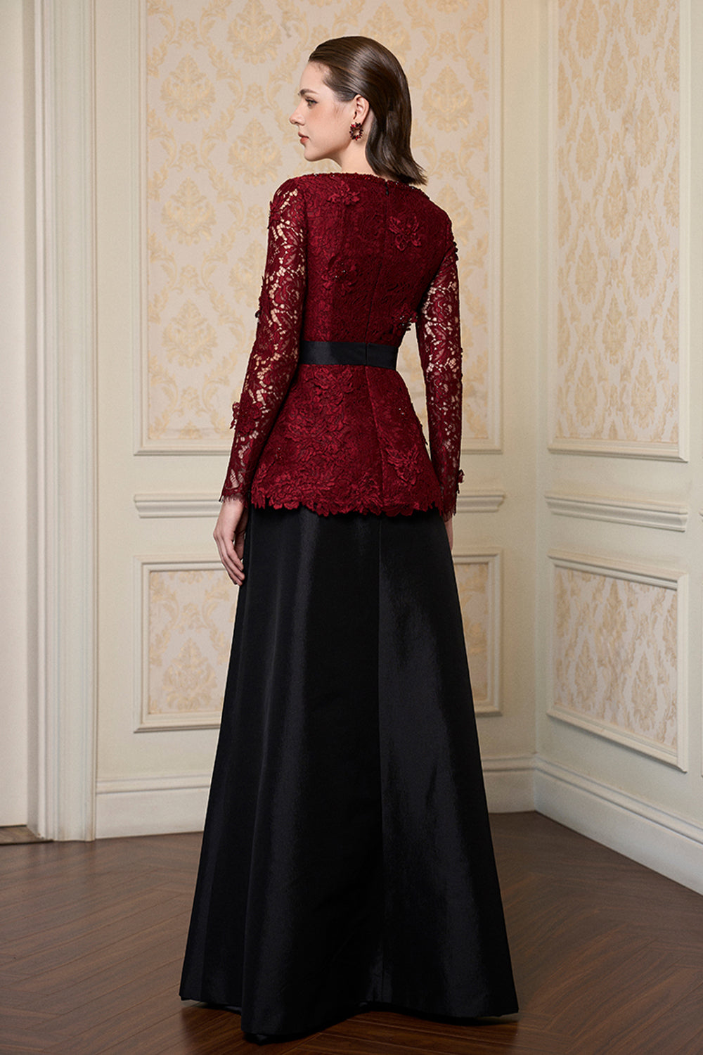 Rosée Peplum Maxi Dress