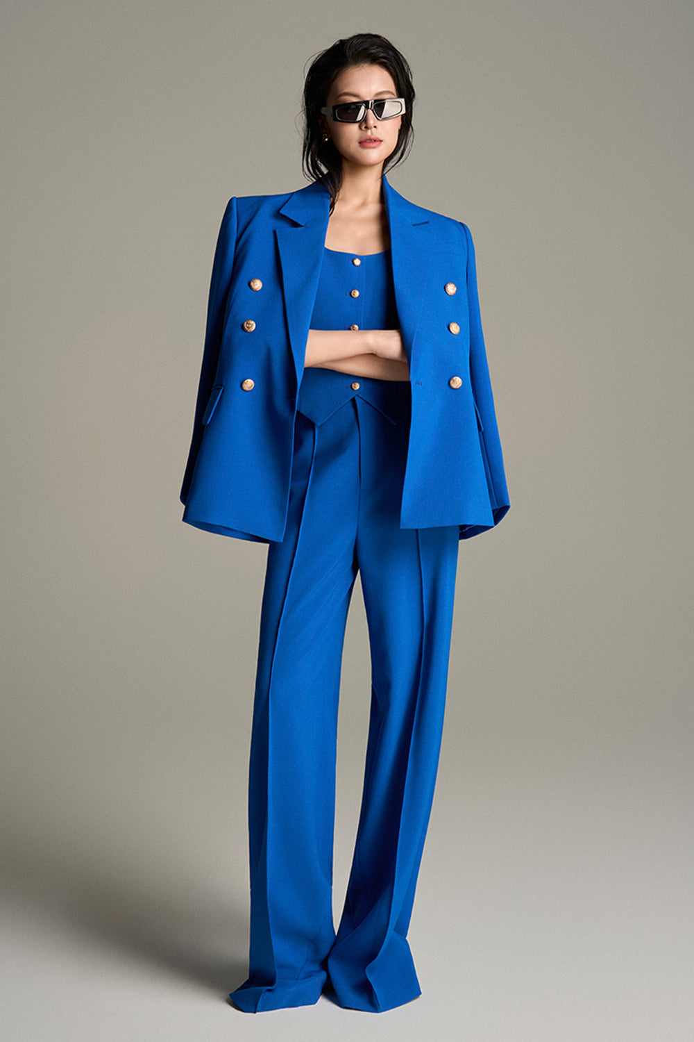 Seraine Notched Lapel Blazer