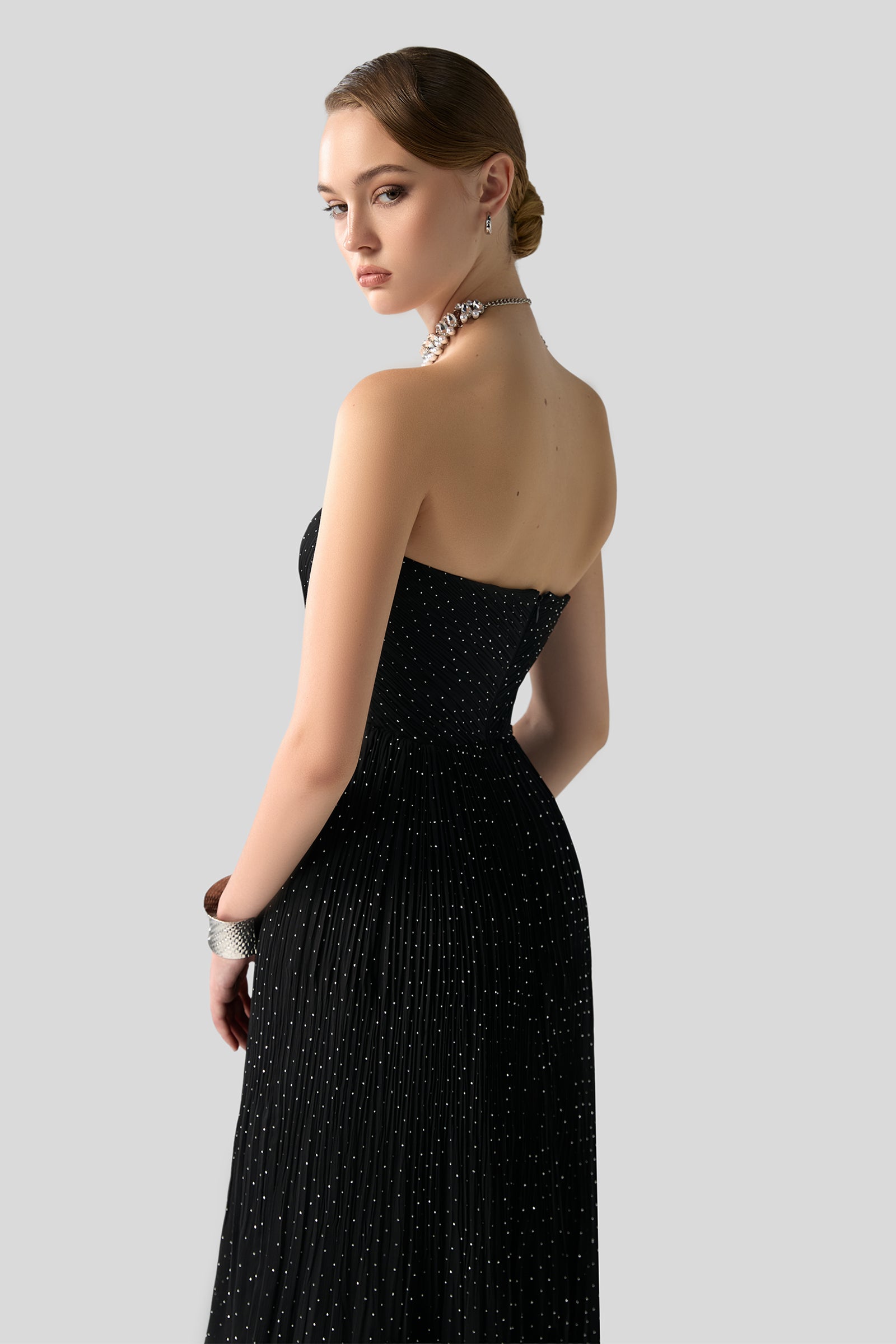 Allure Pleated Maxi Dress