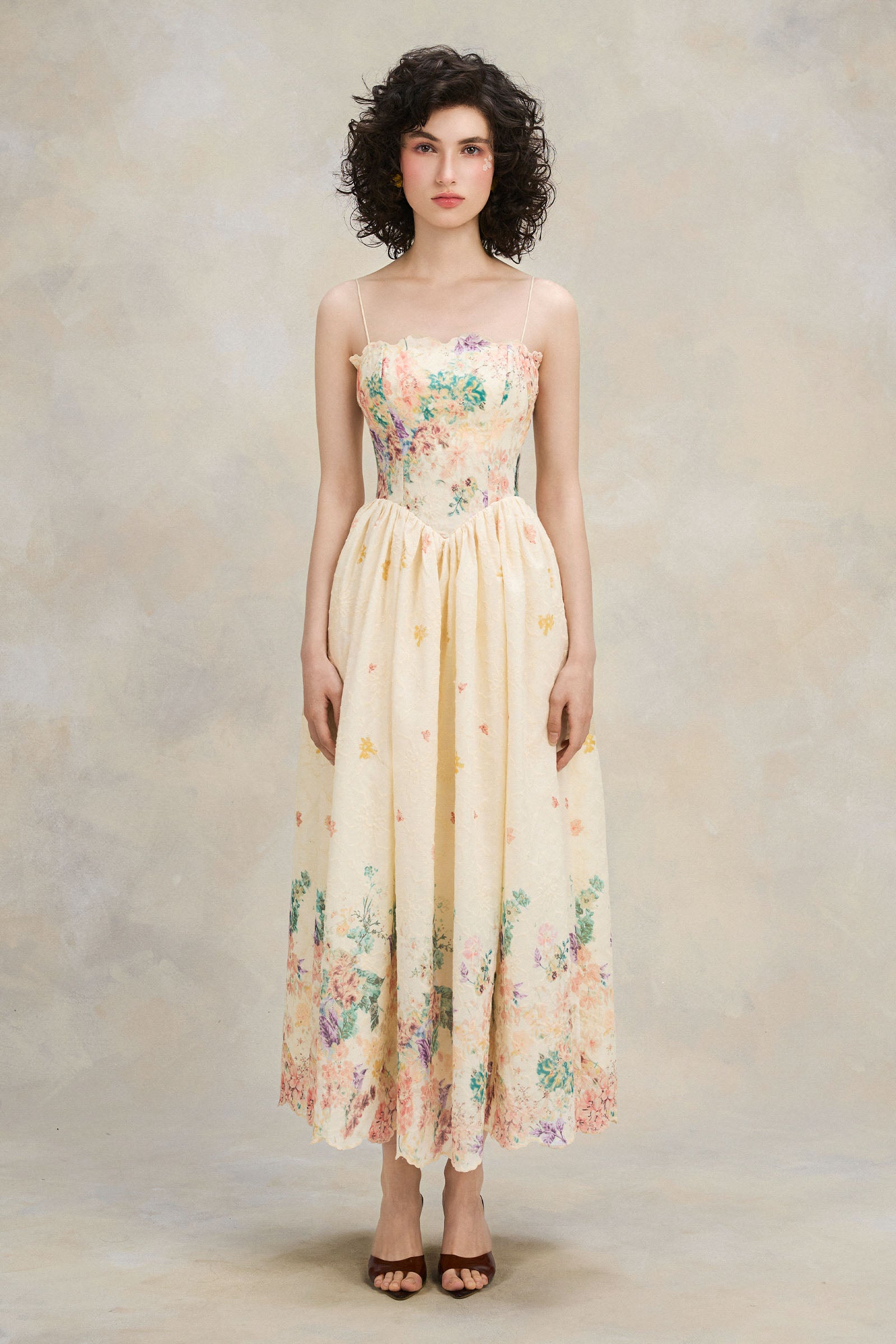 buttercream midi dress Buttercream Jersey Lisette Midi Dress