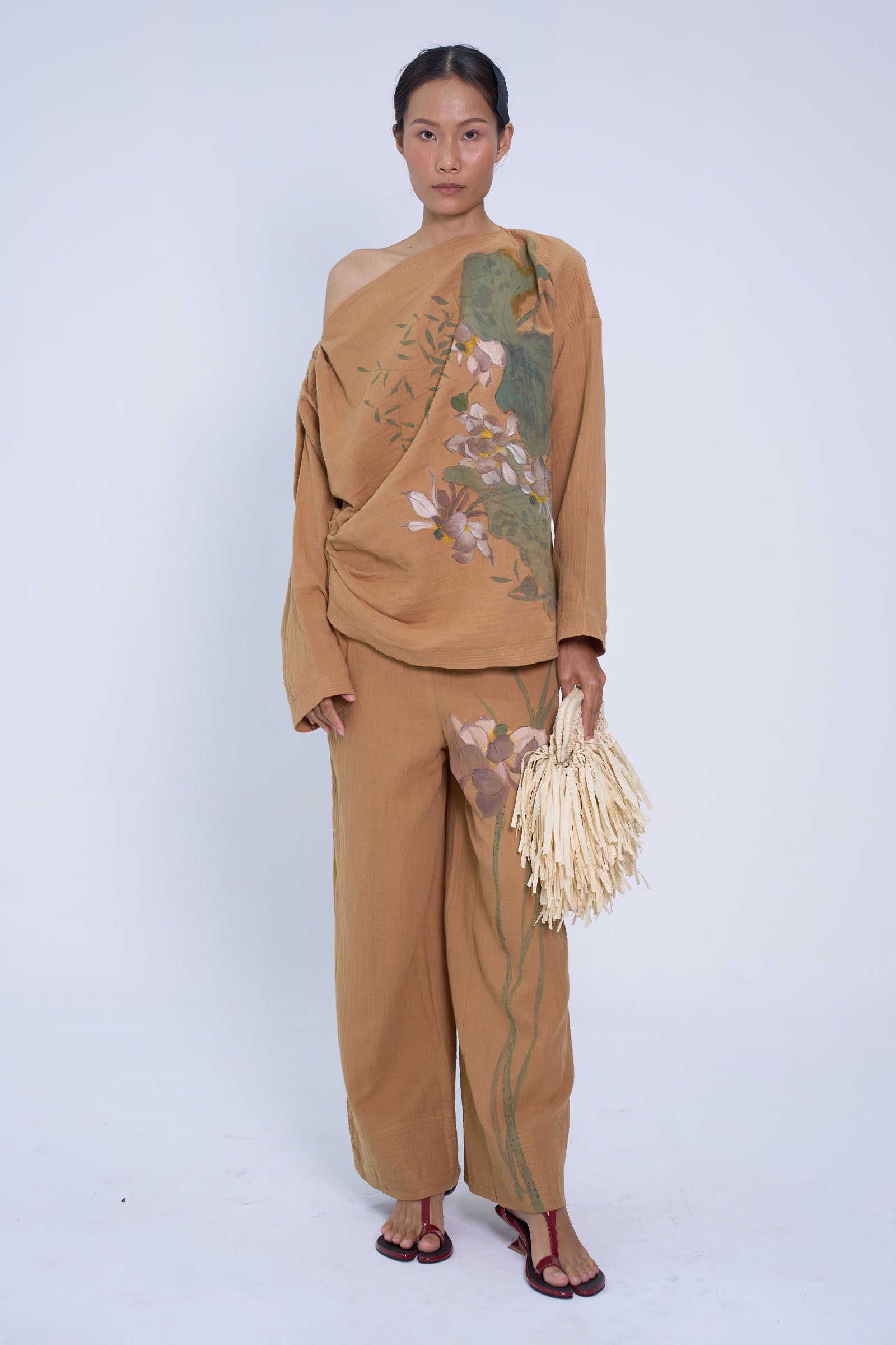 Don Hau Asymmetric Neck Top